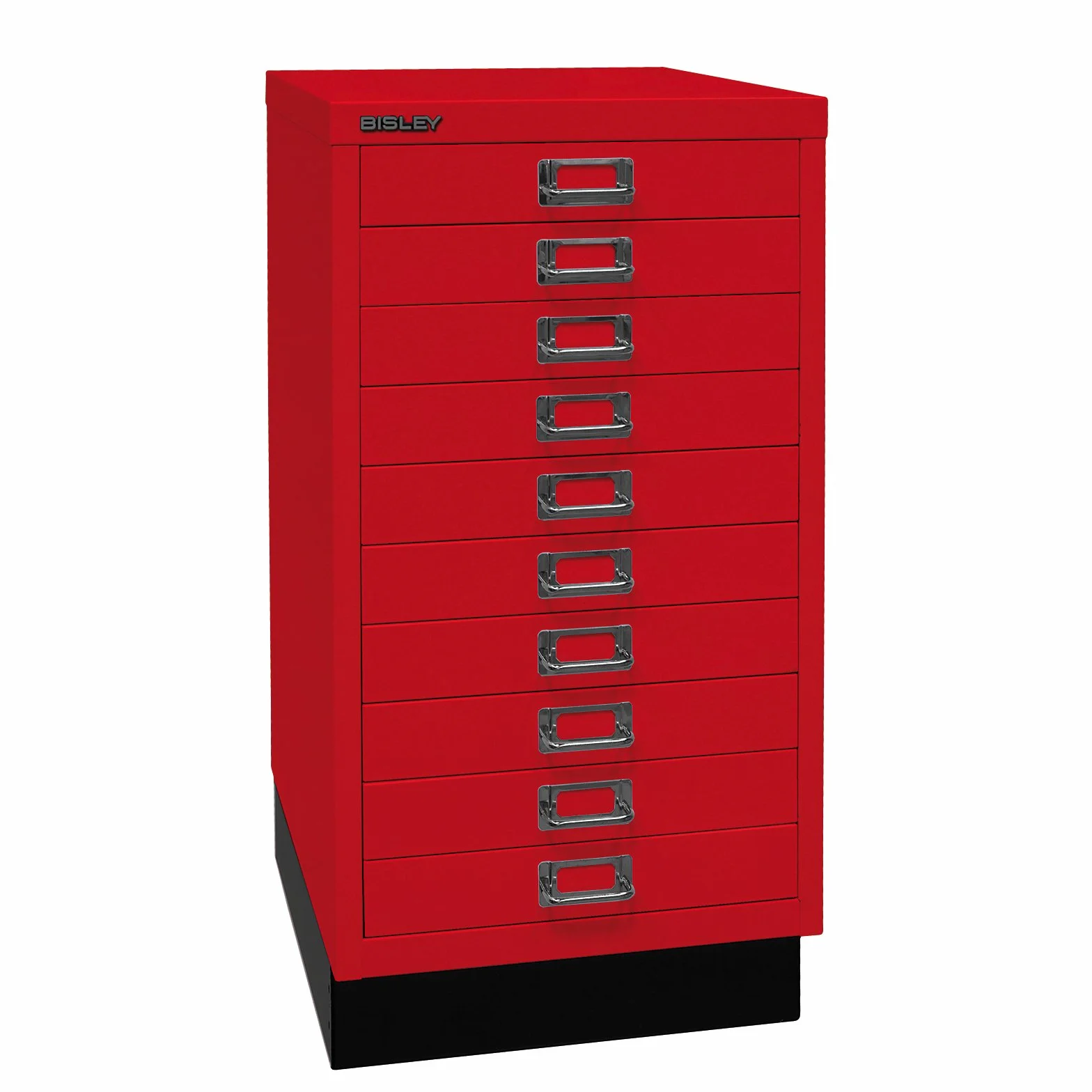 BISLEY MultiDrawer Série 29 Socle DIN A3 10 tiroirs métal Noir 43,2 x 34,9 x 67 cm