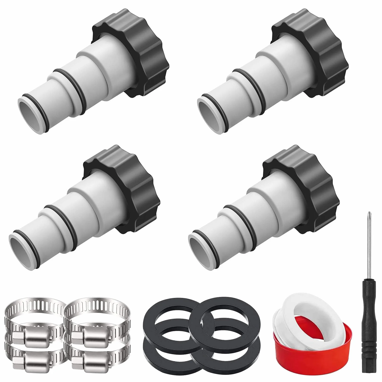 Adaptateur Tuyau Piscine 32-38 mm Raccord pour Intex