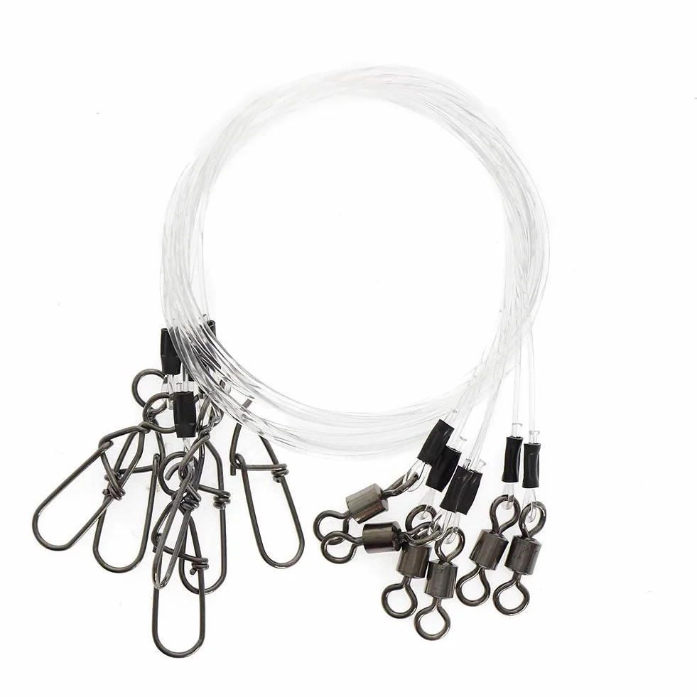 Le bas de ligne en fluorocarbone - 6 x prévisions pour pêche à la Truite, Compartiment pour pêche à la Truite, Compartiment pour brochet, 25 cm