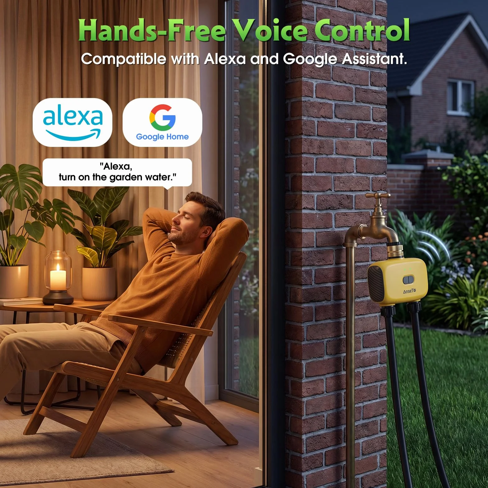 Programmateur Arrosage Automatique WiFi 2 Sorties Jardin Irrigation Intelligent Hub