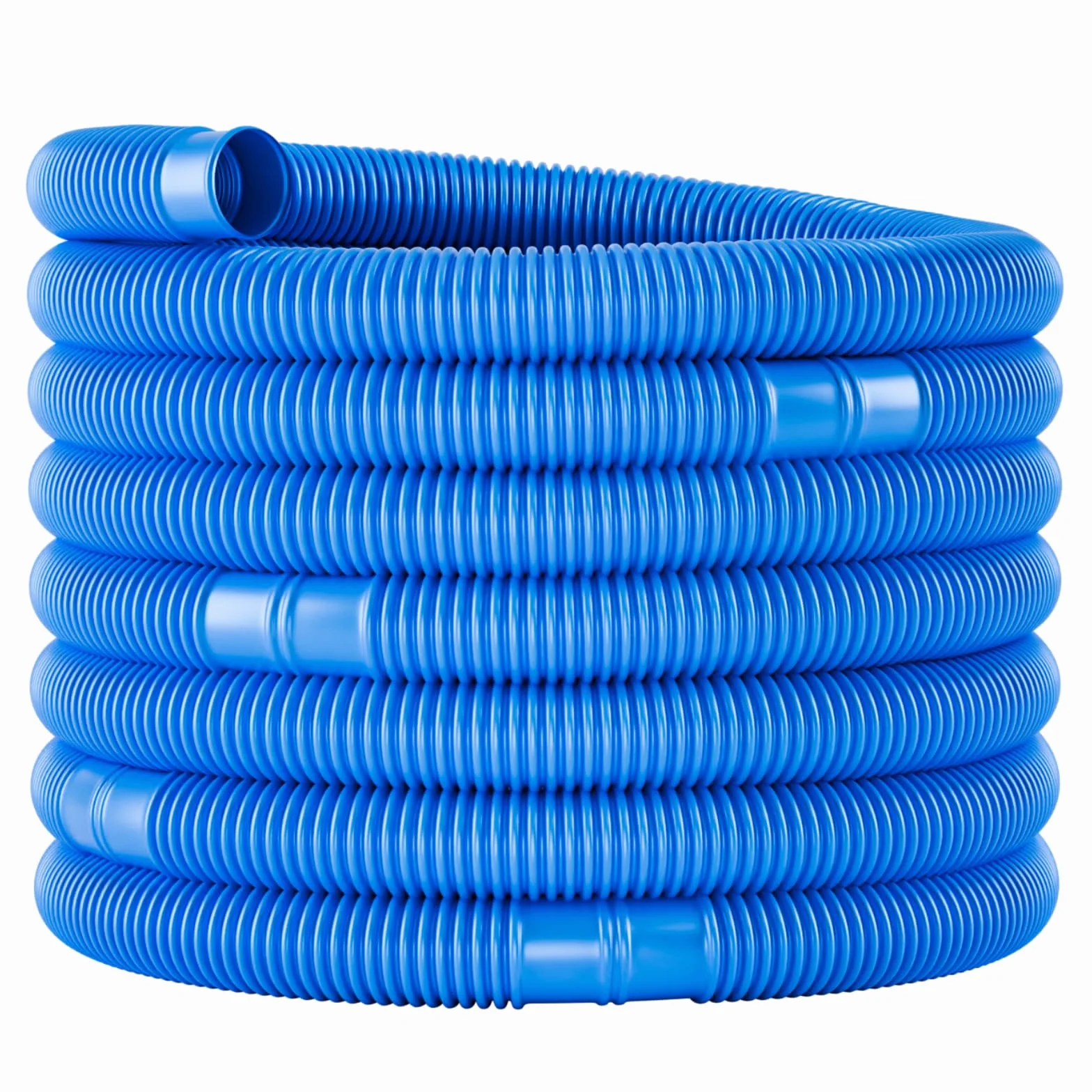 Tuyau de piscine 32 mm 6,6 m bleu résistant UV chlore pour pompe filtration