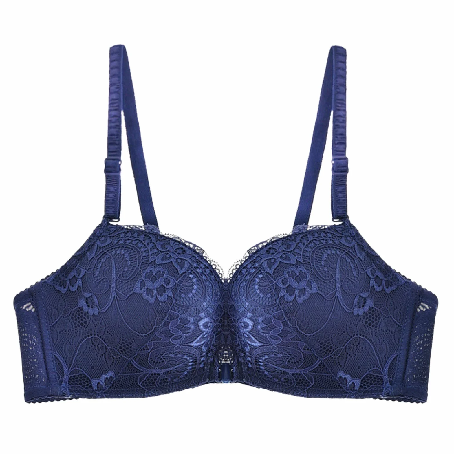 Femmes Soutien-Gorge sans Anneau en Acier Français T Grande Taille sans Couture Doublure Coton