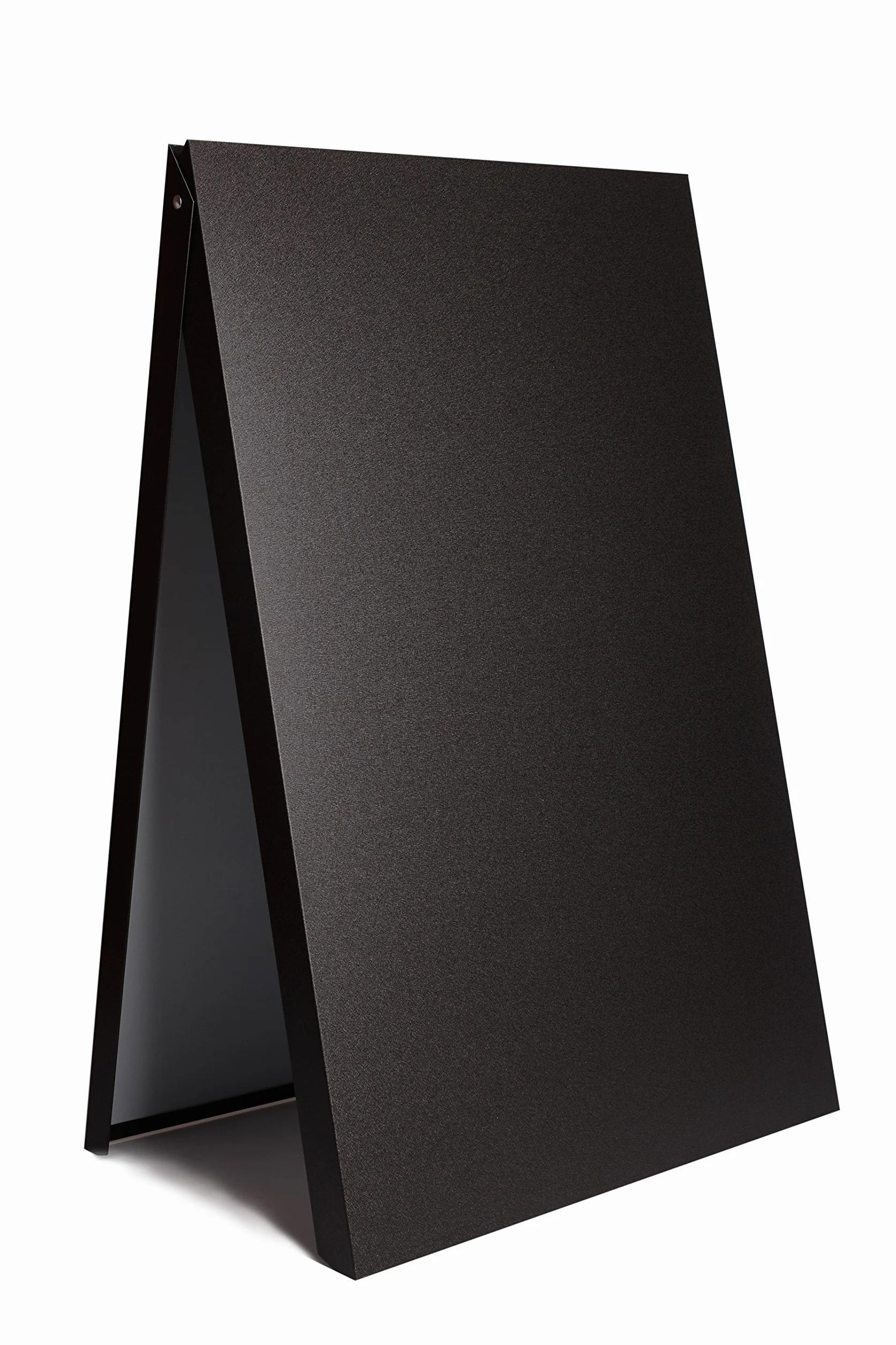 Homcom Tableau noir panneau Trottoir planche STOP CHEVALET affichage Support métal BLACK