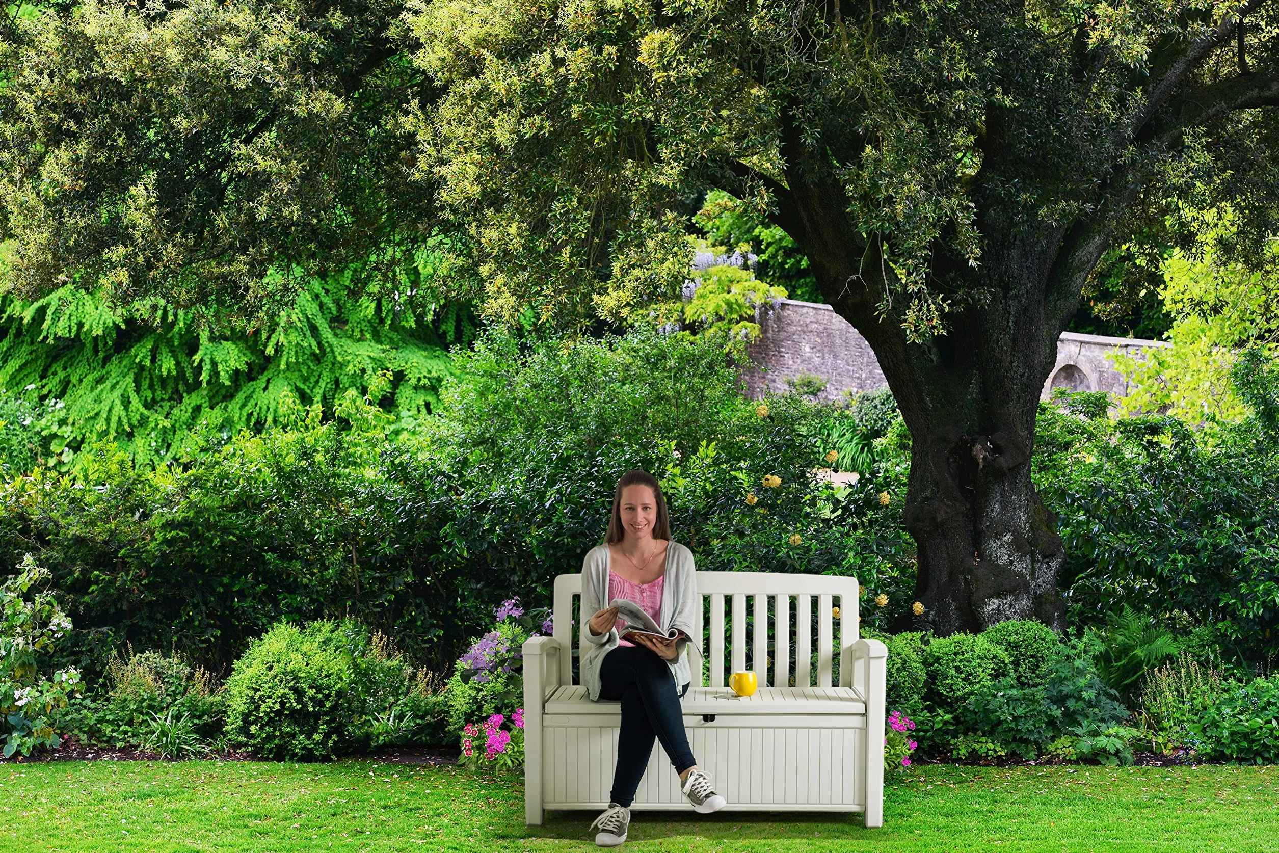 Keter Patio Bench Coffre 227 L Blanc