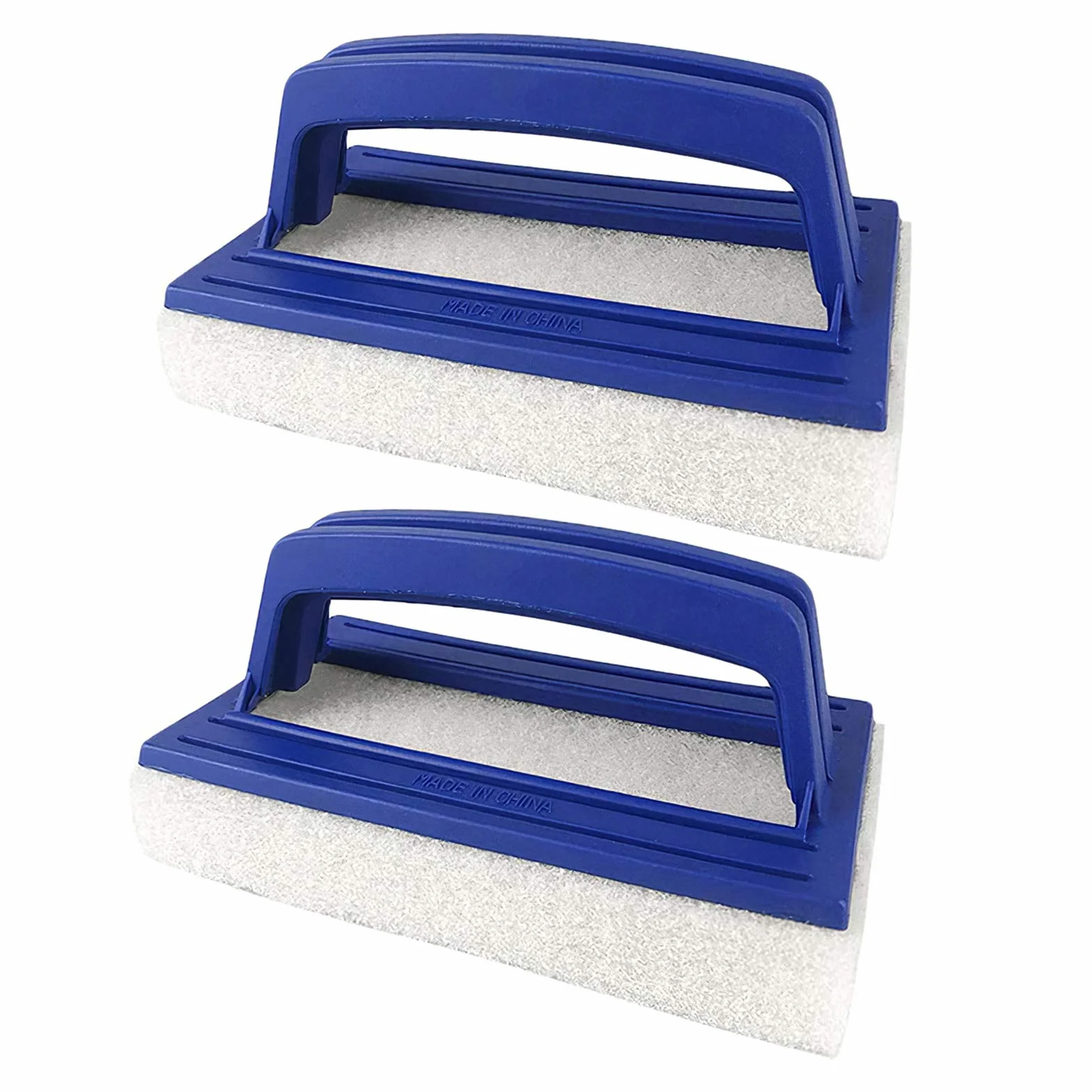 Brosse Éponge Ligne d'Eau Plastique 2 Pièces pour Nettoyage Plancher Mur Spa Baignoires