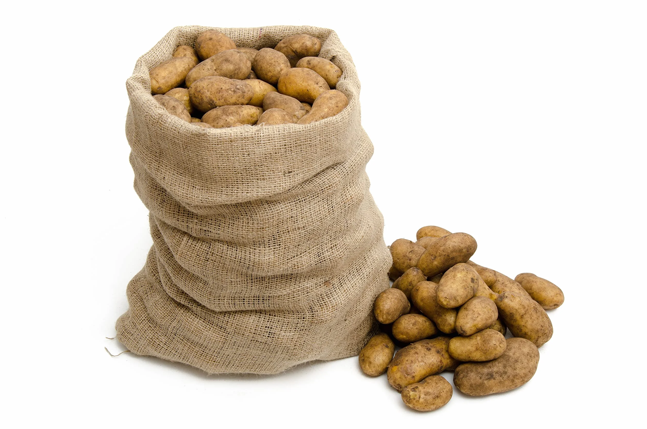 La Cordeline Lot 3 Sacs Toile de Jute Naturelle 42 x 70 cm 220 gr/m2 15kg Usage Jardin Stockage