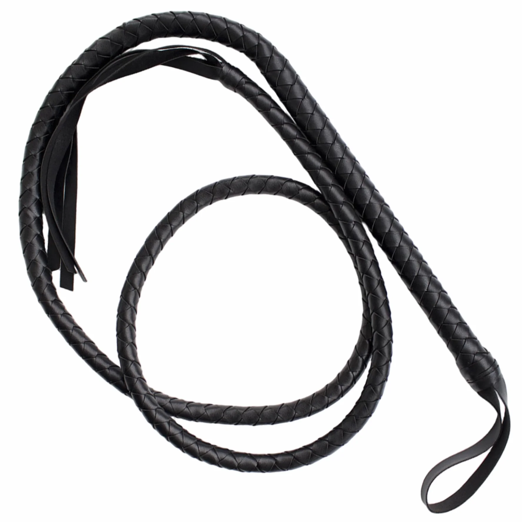 Fouet de Cheval en Cuir de 75 Pouces Long, léger et Confortable avec poignée antidérapante, Fouet équestre