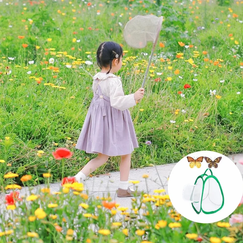 Cage pour papillons Filet de culture pour enfants 2 insectes