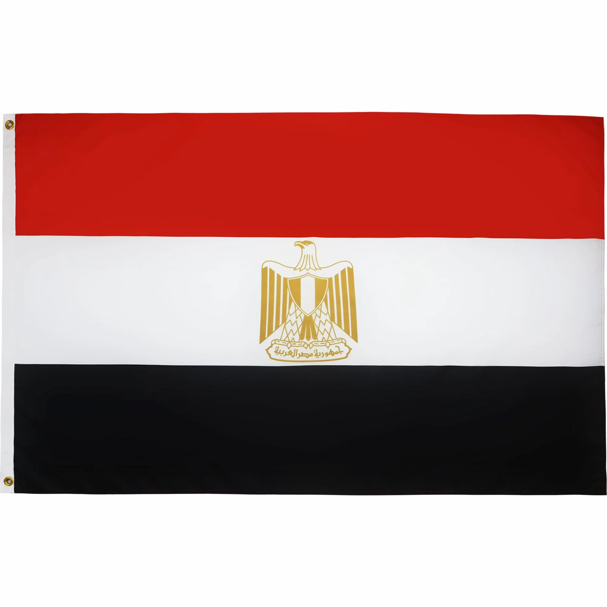 AZ FLAG - Drapeau Egypte - 150x90 cm - Polyester léger - Drapeau Egyptien Avec Oeillets Métalliques Intégrés - 80g
