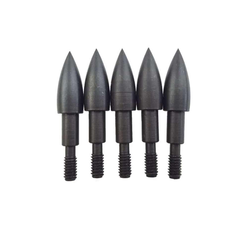 12 Pointe de Flèche en Acier Inoxydable 100 Grain pour Flèches de Carbone, Fibre de Verre et Aluminium, Adaptable, Facile à Utiliser, Ambidextre