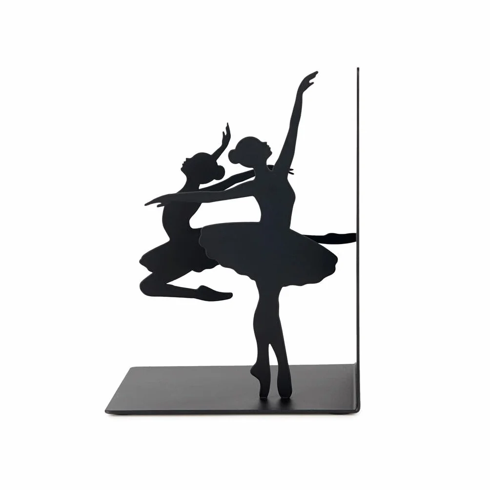 Balvi Serre-Livres Ballerina Noir Métal Base Antidérapante