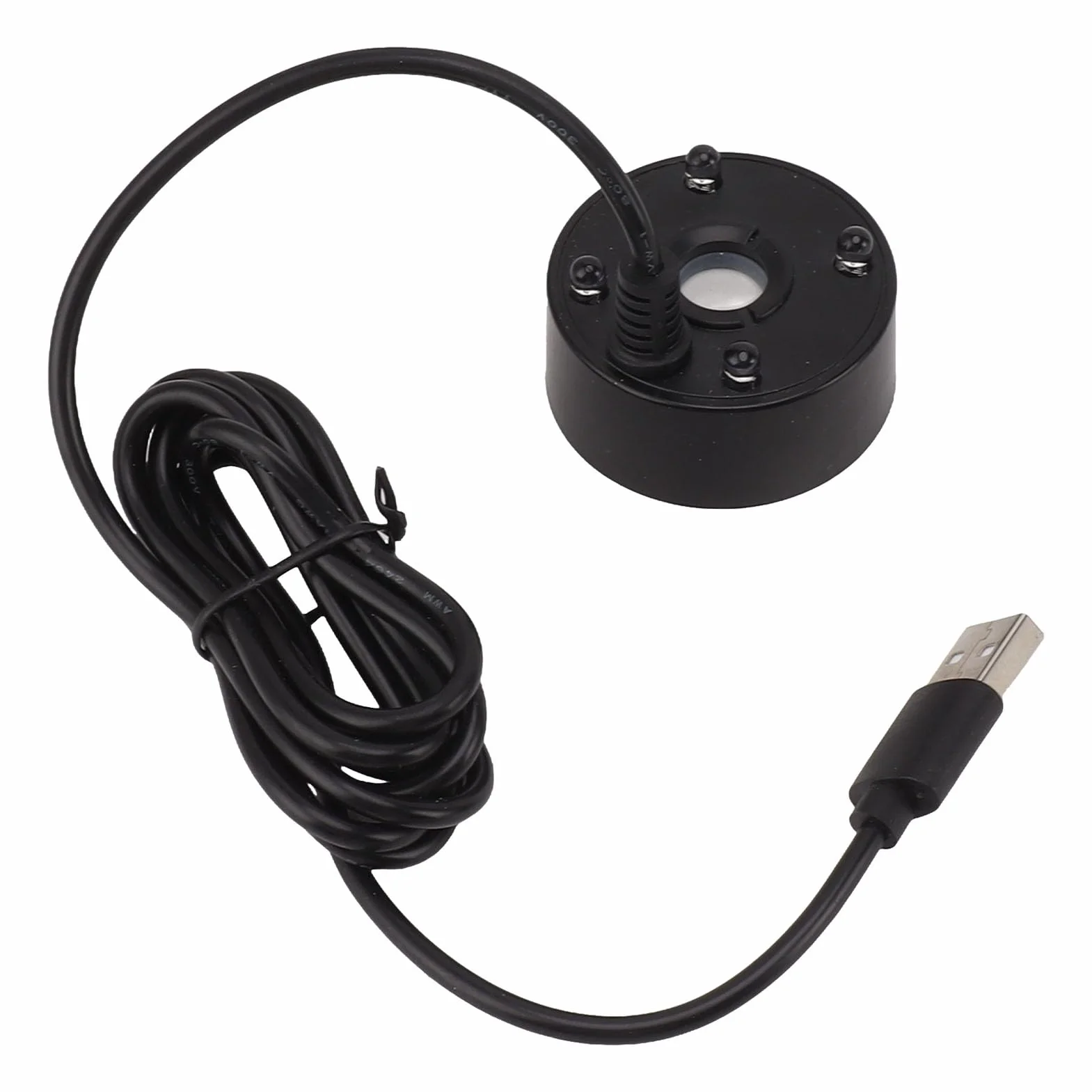 Brumisateur USB 5V LED Machine à Brouillard pour Étang Rocaille Réservoir Poissons Noir
