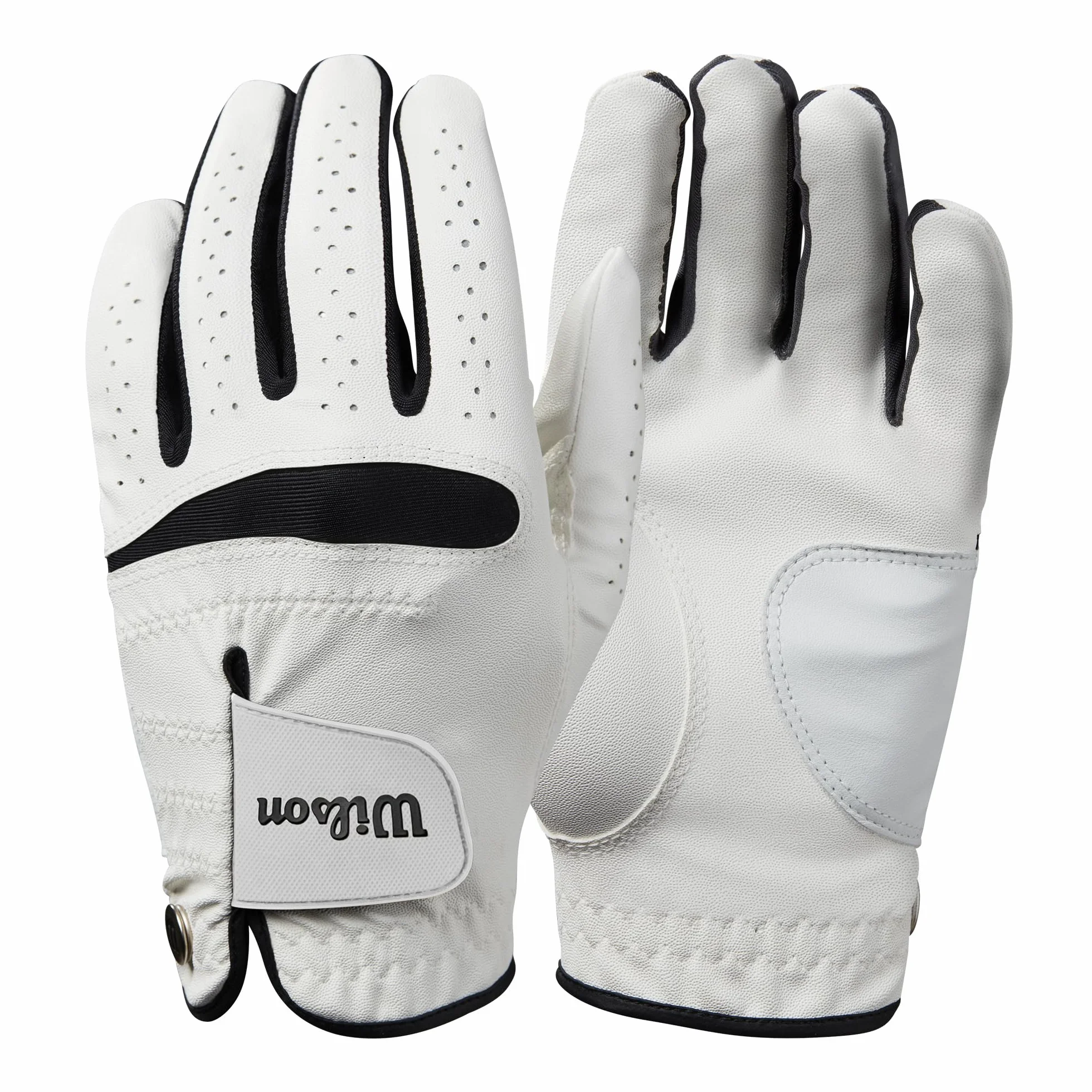 WILSON Feel Plus Men's Golf Glove Premium Leather Enhanced Grip Sweat Control