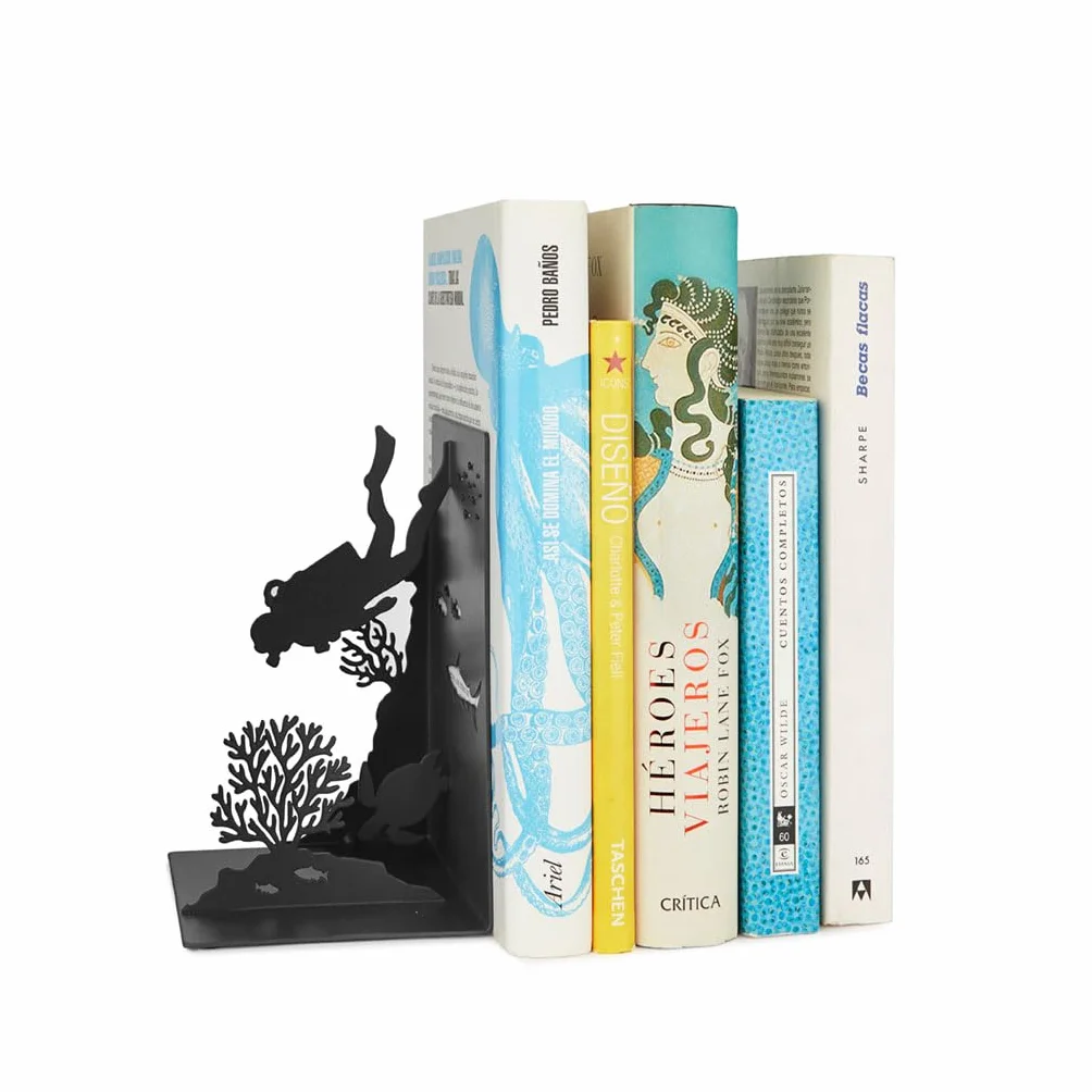 Balvi Serre-Livres Scuba Noir Métal