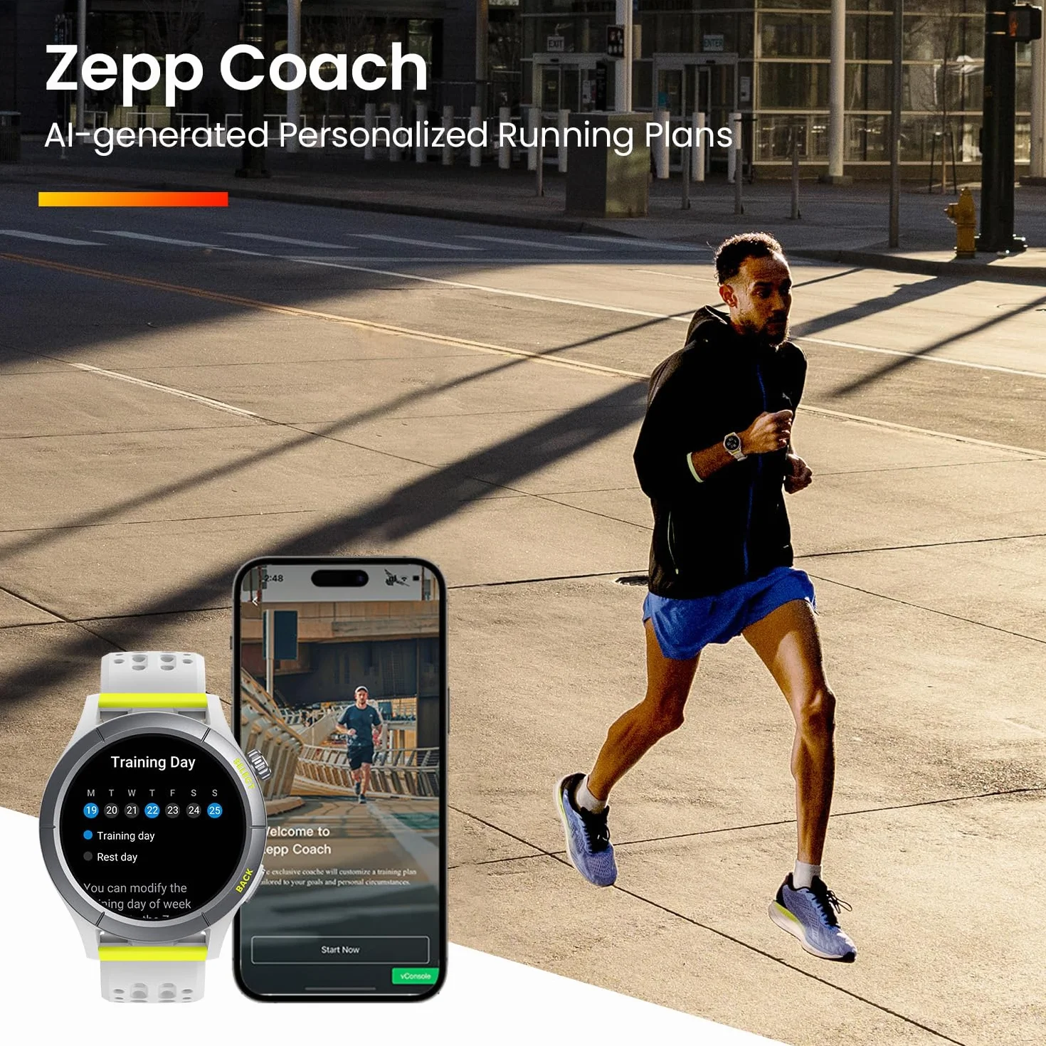 Amazfit Cheetah 47 mm Montre Intelligente Running GPS Double Bande Navigation Cartes Hors Ligne Moniteur Fréquence Cardiaque Alexa