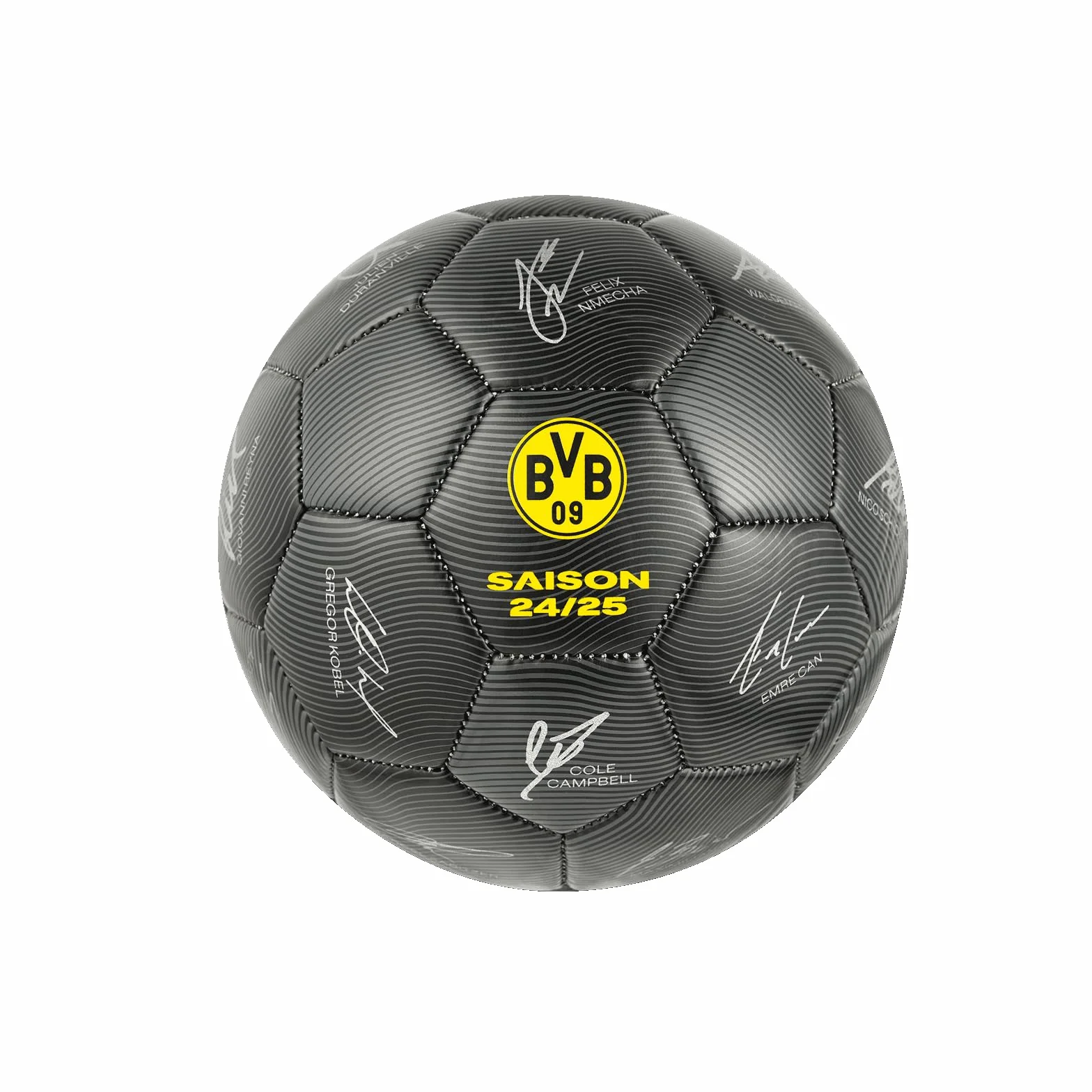 Borussia Dortmund Ballon de Signature BVB 2024/25, Jaune, Taille 1
