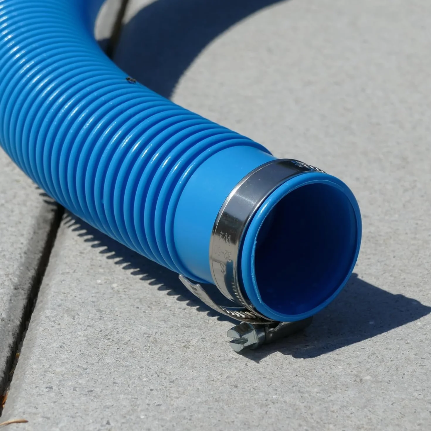 Tuyau de piscine 32 mm 6,6 m bleu résistant UV chlore pour pompe filtration