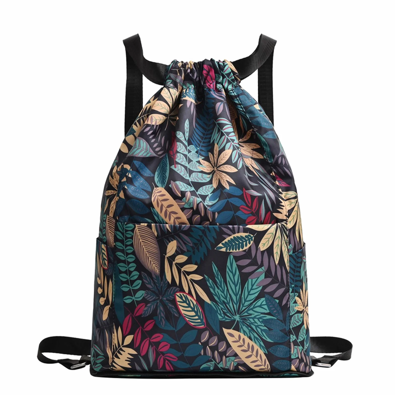 Sac de sport avec cordon de serrage, sac de gym pour femme avec poche extérieure, poche intérieure, sac à string imperméable, sac de gym pour homme, grande capacité, pliable, séparation sèche et