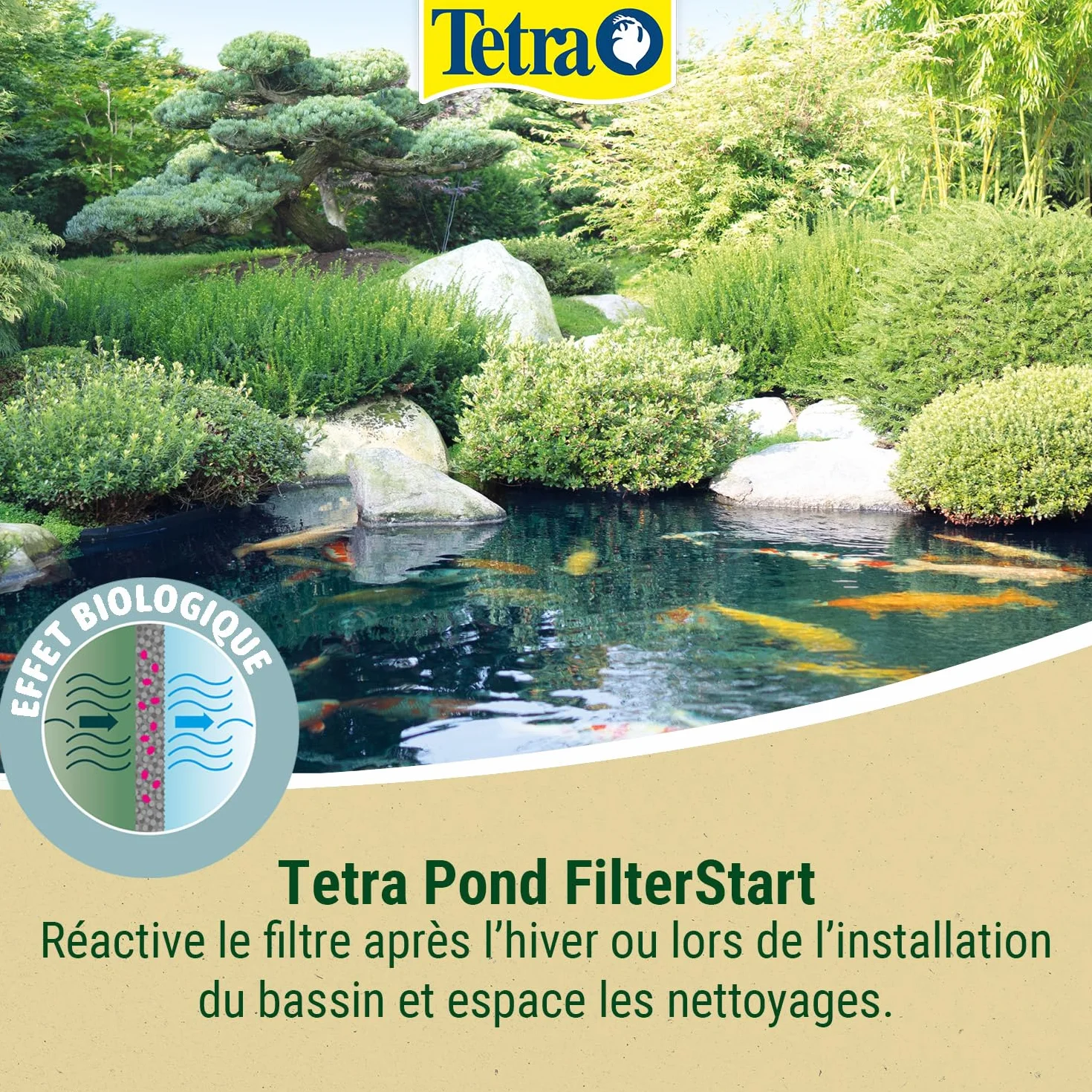 Tetra Pond FilterStart Mélange de Bactéries Filtrantes 500 ml