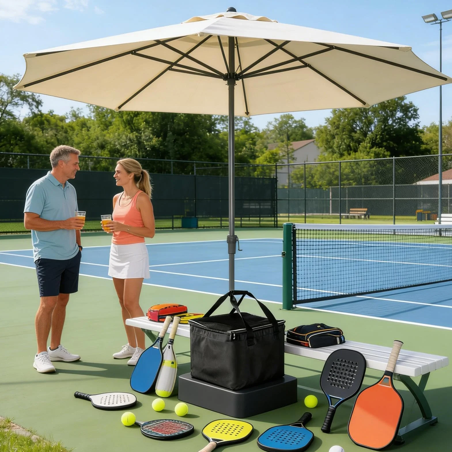 Sac de tennis grande capacité pliable, bac à balles portable pour ramassage rapide, organisateur d'entraînement intérieur extérieur, résistant