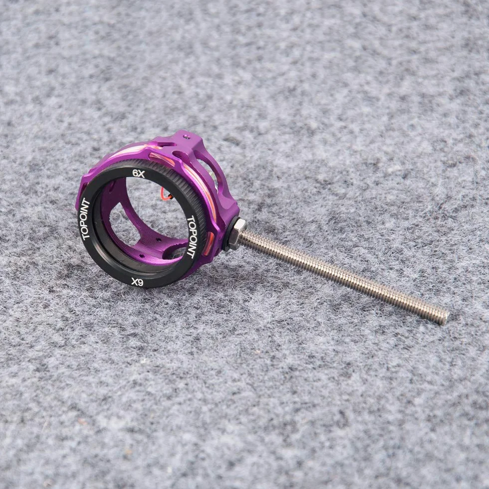 SHARROW Tir à l'arc Composé Arc Visière Scope Bow Sight Pin Viseur à Arc Composé Portée 2X 4X 6X 8X Lentille pour Arc et Flèches