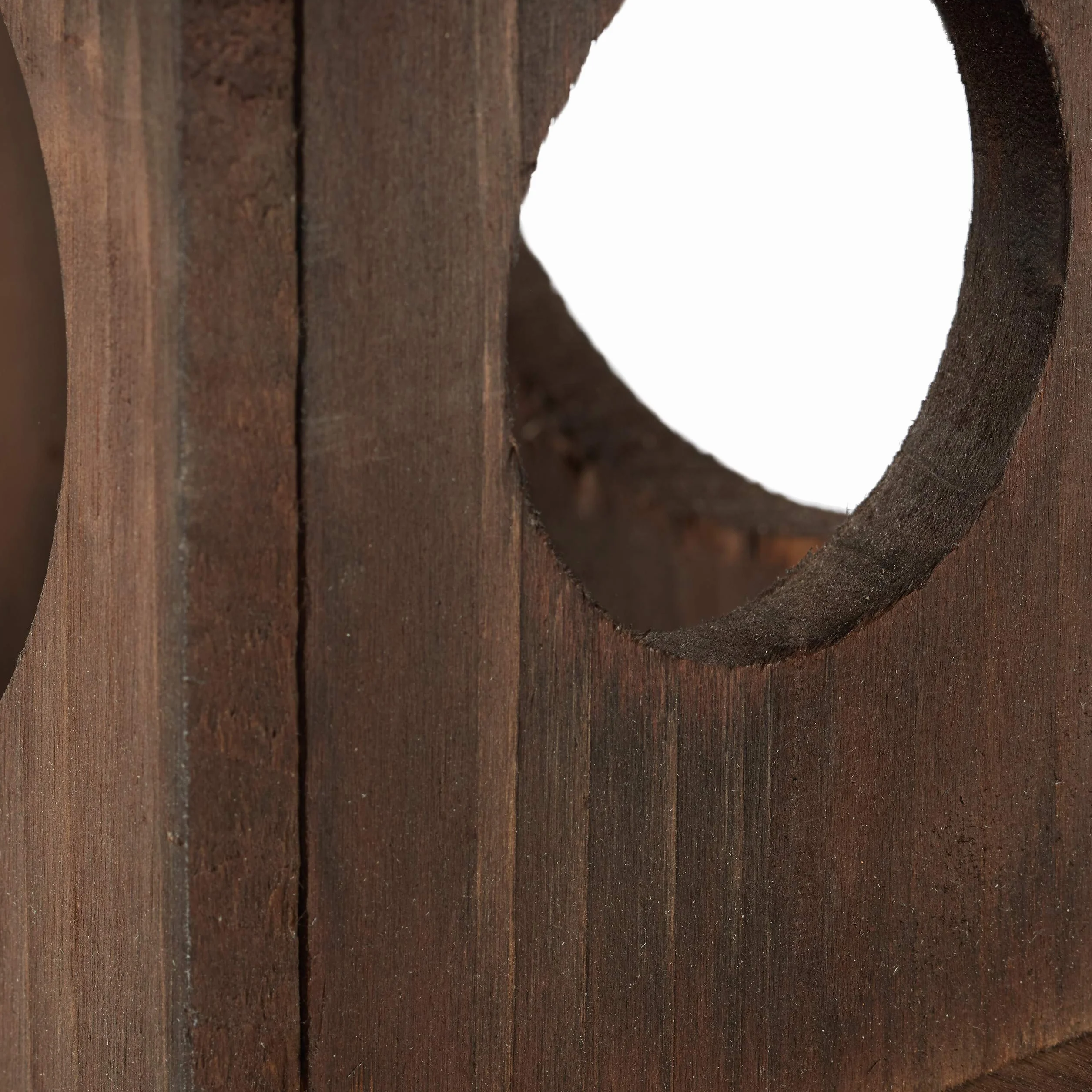 Relaxdays Mangeoire pour écureuils Distributeur de Nourriture Bois 17,5 x 14 x 25 cm Marron foncé