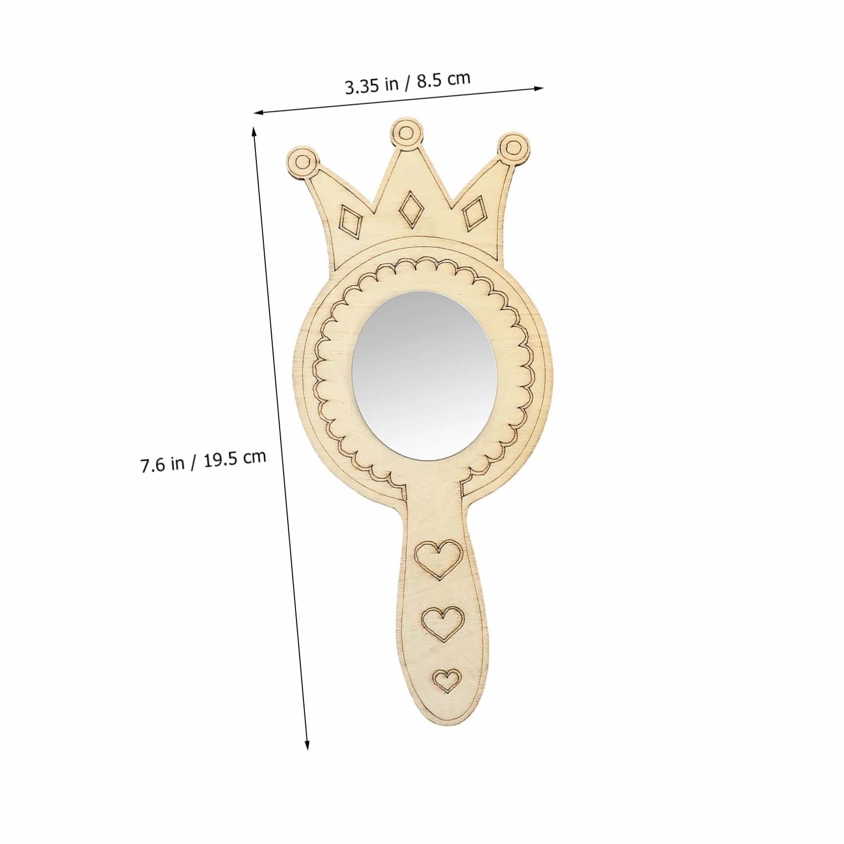 SHINEOFI Kit De Bricolage Miroirs Bois Accessoires Décoratifs Pour Activités Manuelles