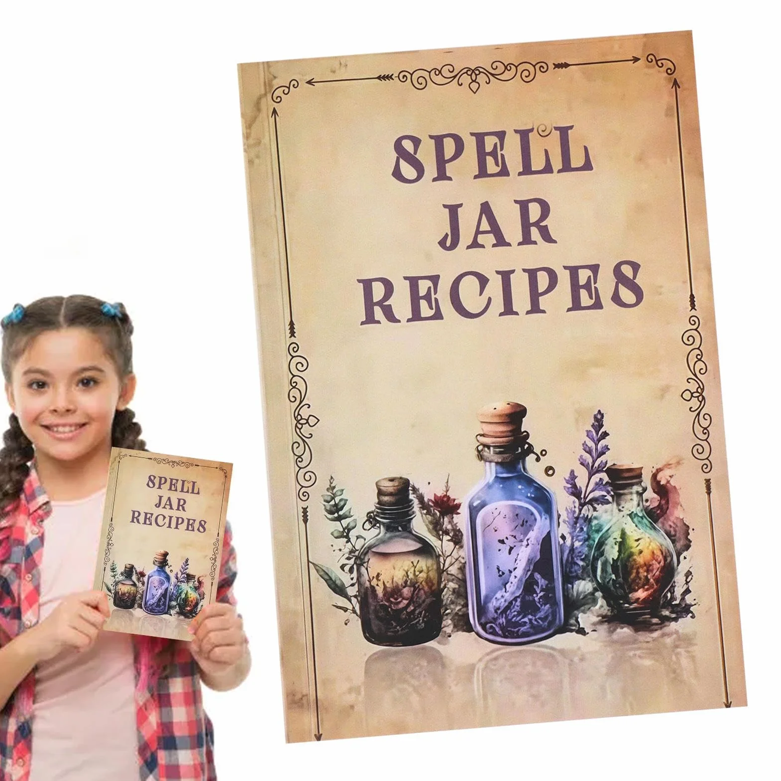 Livre de Sorts de sorcières, Livre de jar Sort - Impression Claire Contenu détaillé des Livres de Sorcellerie pour Débutants