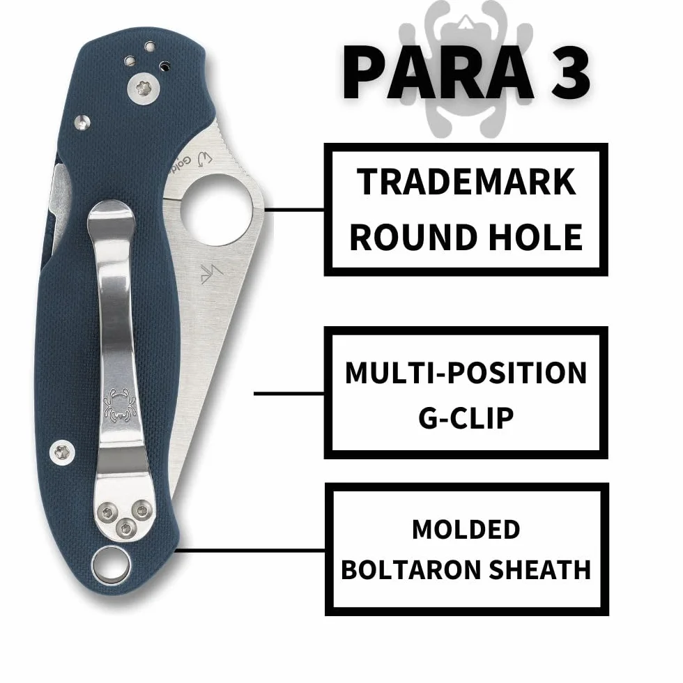 Spyderco Para 3 Compression Lock Blu
