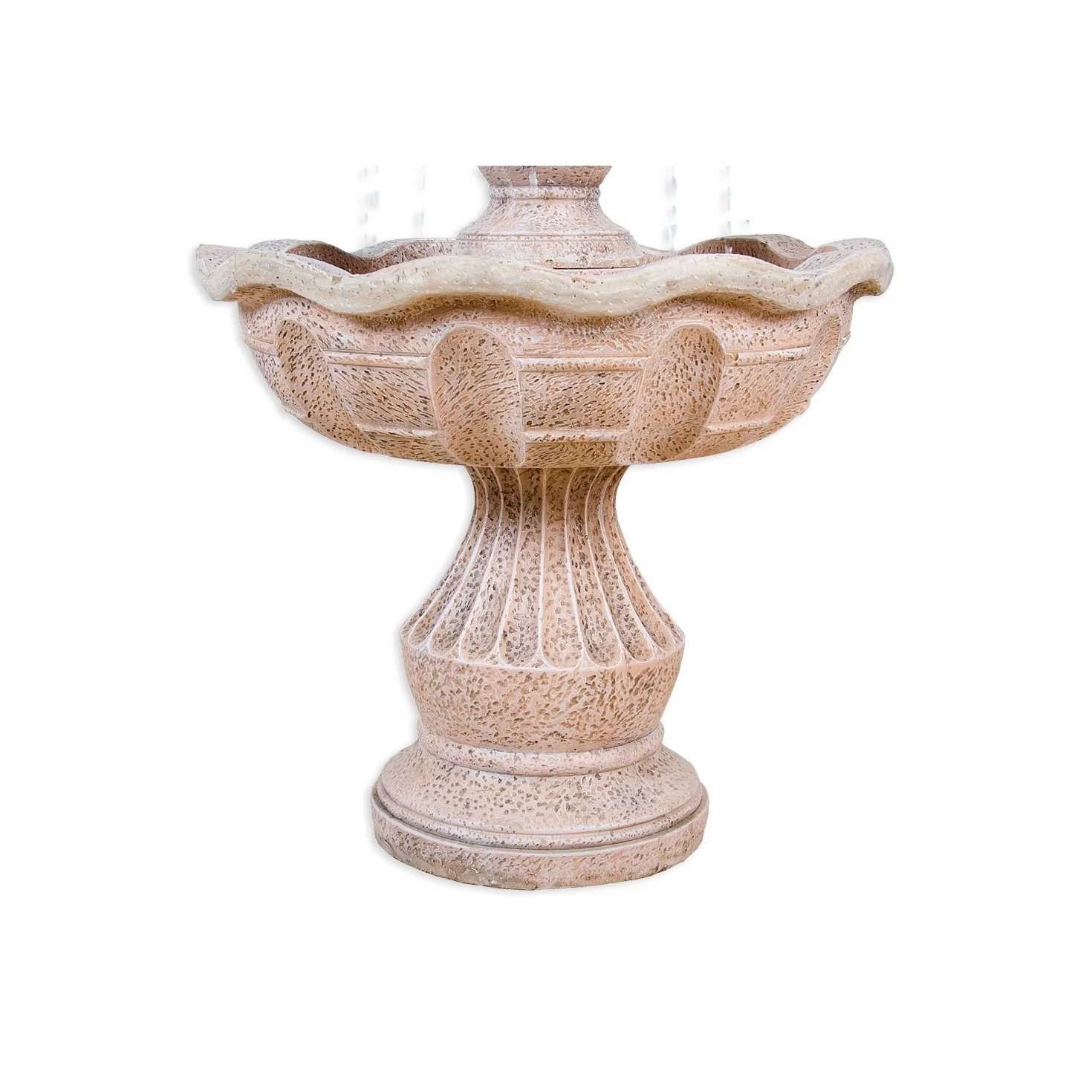 STILISTA Fontaine de Jardin METIS Aspect Pierre 58 x 58 x 102 cm Pompe Incluse