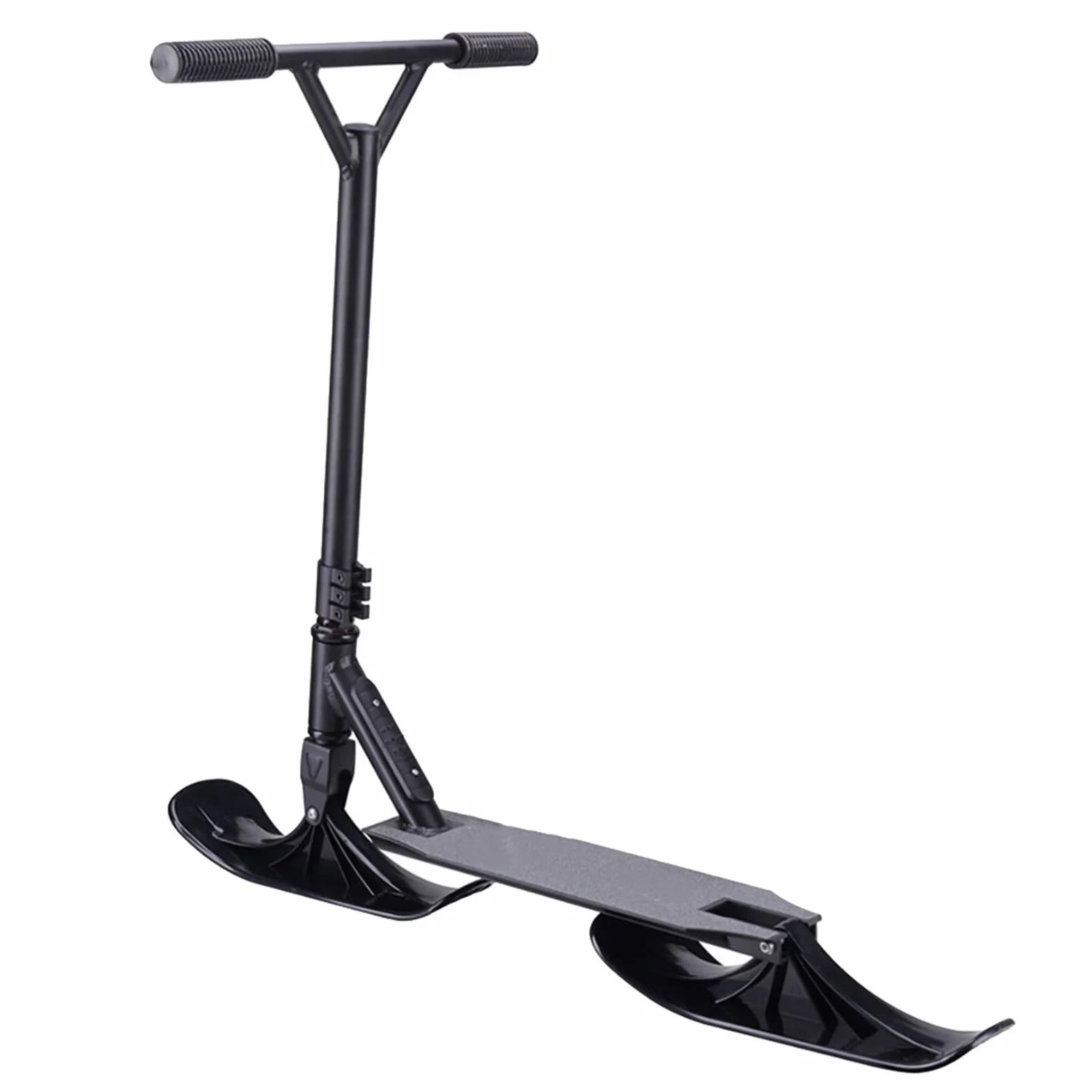 Lot de 2 patins à neige - Kit de conversion pour trottinette à neige - Kit de conversion - Planche de skate pliable - Accessoire de vélo d'hiver pour enfants - Accessoires de traîneau à deux roues -