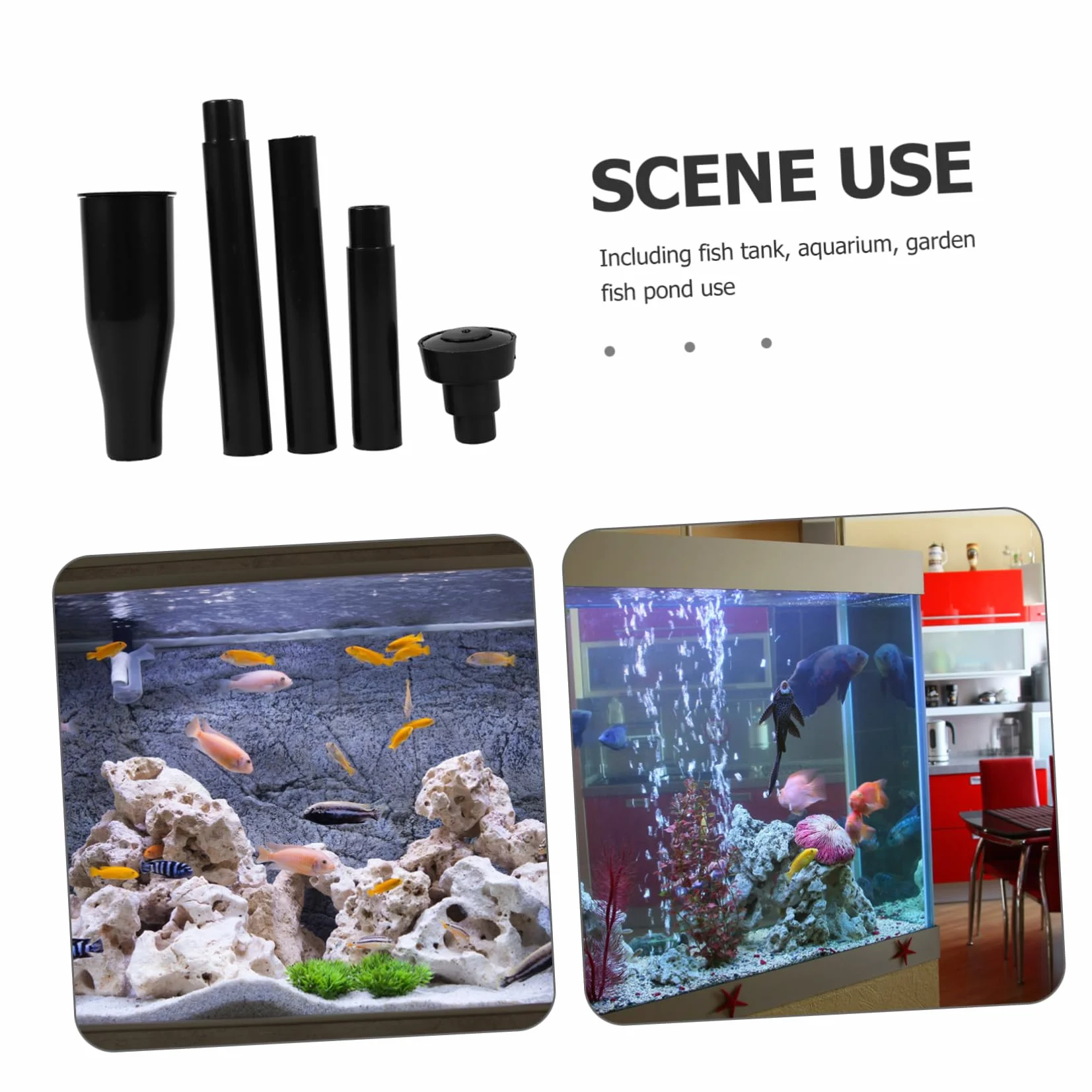 BESPORTBLE Kit Fontaine pour Étangs et Aquariums Accessoires de Fontaine Petit Étang Design ABS