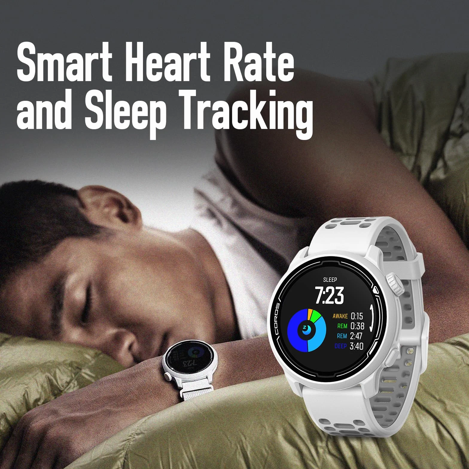 COROS Pace 2 Montre GPS de Sport Cardiofréquencemètre 20 Jours Batterie Baromètre Bleu