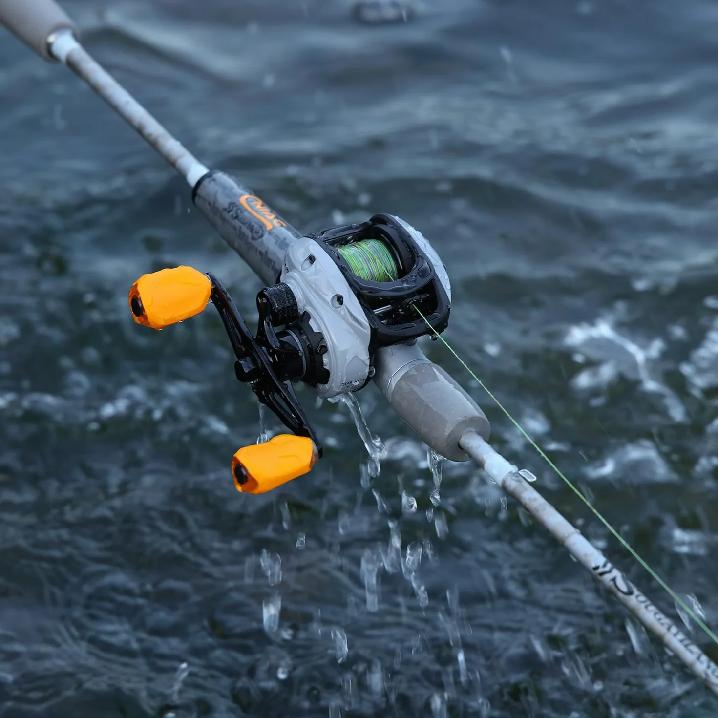 Sougayilang Canne à pêche Combiné Spinning Casting Graphite 2 pièces Moulinet pour Bar