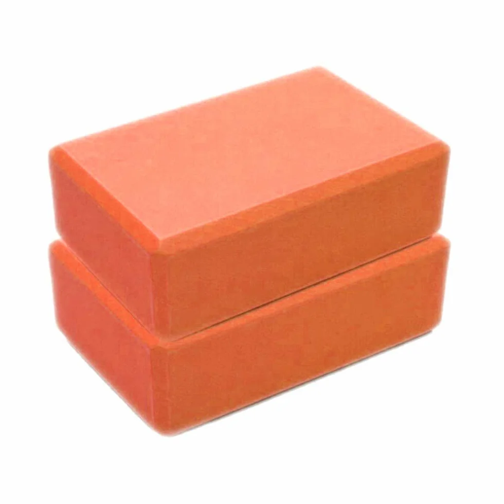 Femme Brique de yoga Exercice Fitness Brique Yoga Blocs Coussin Mousse Coussin Oreiller EVA Gym Entraînement Oreiller de yoga（Orange，1PC