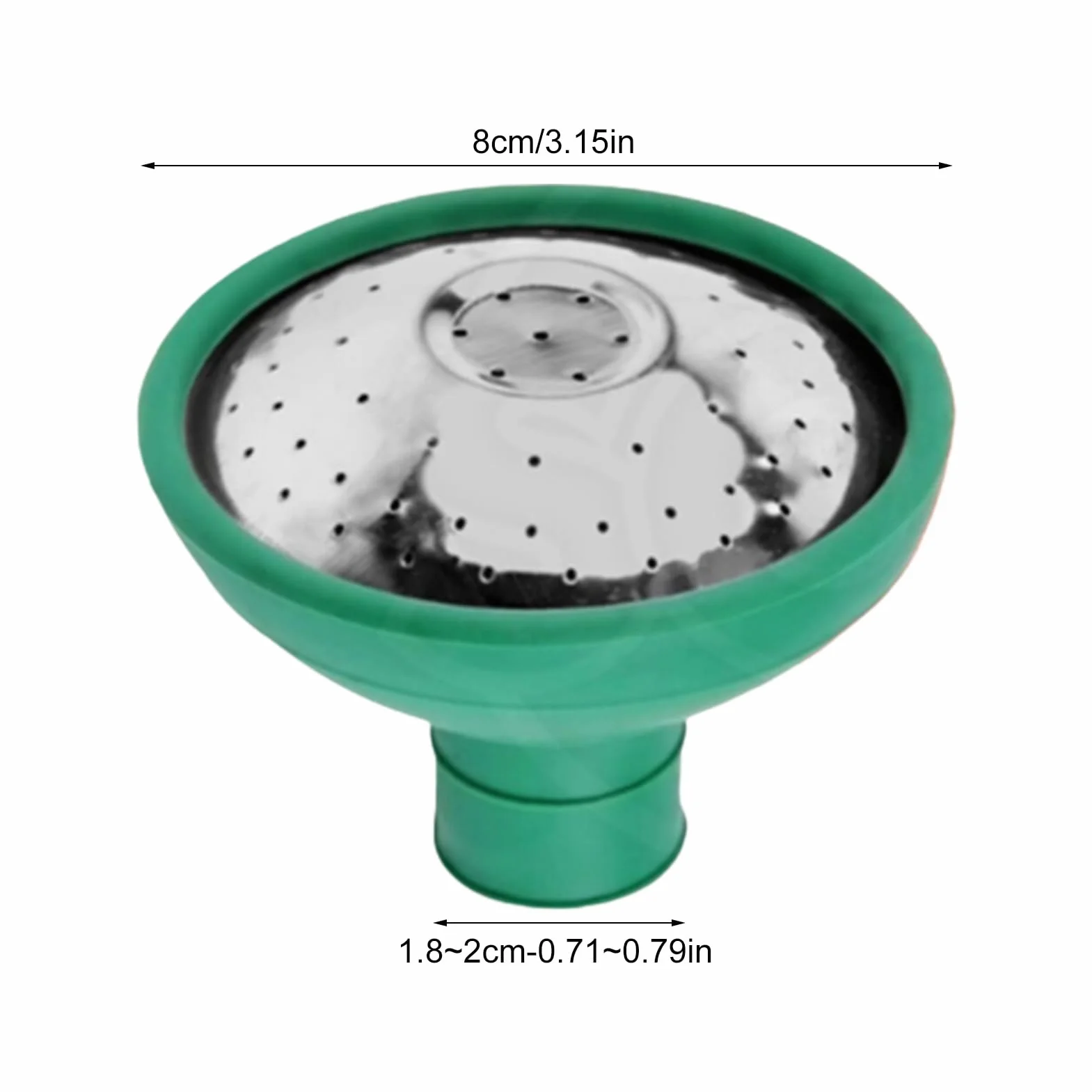Tête d'arrosage en acier inoxydable pour arrosoir de jardin multifonctionnel