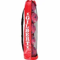 Gilbert Netball tubulaire Boule Tube Sac fourre-tout – Bleu/Rouge ou Noir Options, RED