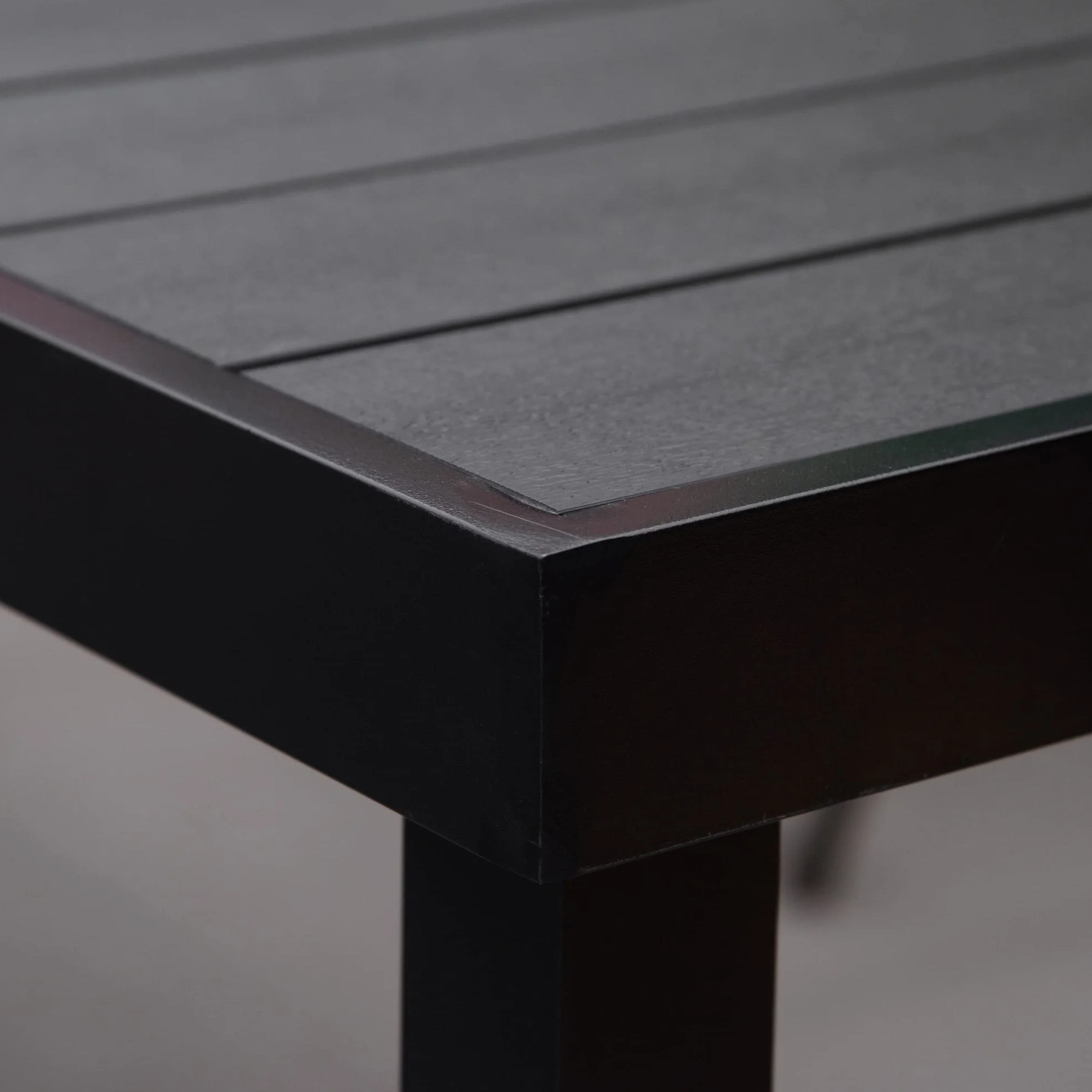 Outsunny Table à Manger de Jardin pour 8 Personnes, Aluminium, 190 x 90 x 74 cm, Noir