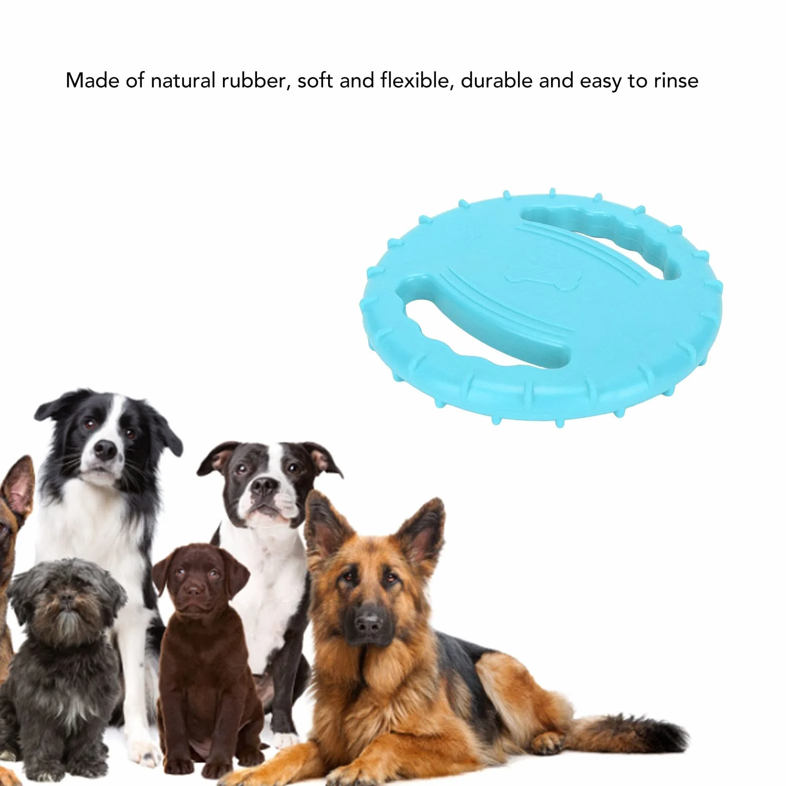 Disque Volant pour Chien Jouet de Sport Interactif 2 Côtés