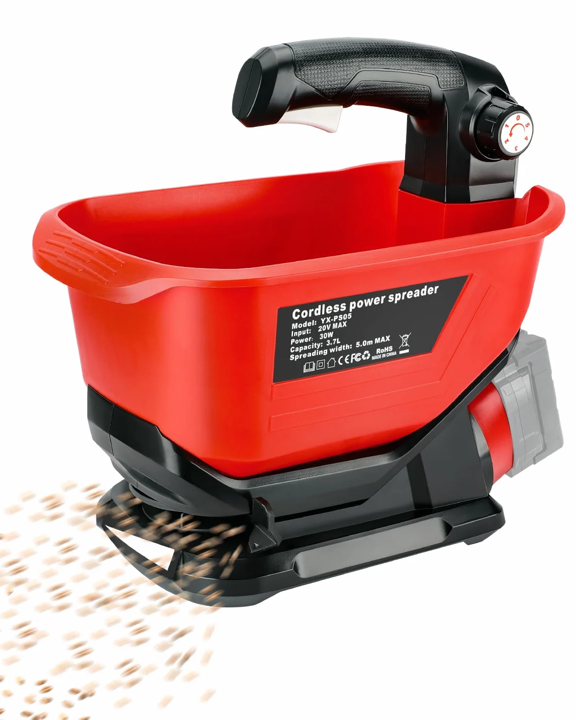 Épandeur sans Fil Milwaukee M18 18V pour Engrais et Fertilisant Pelouse Sel Dégivrant