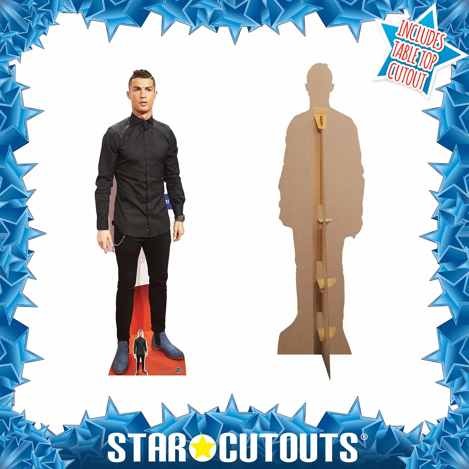 Cristiano Ronaldo Star découpes Carton découpé, Multicolore