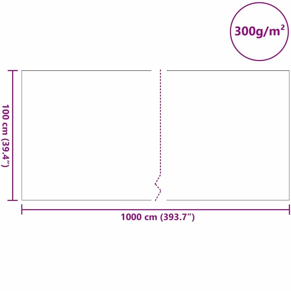 vidaXL Feutre de bassin Gris 1 x 10 m Polyester et coton, Bâche de jardin étanche pour étang