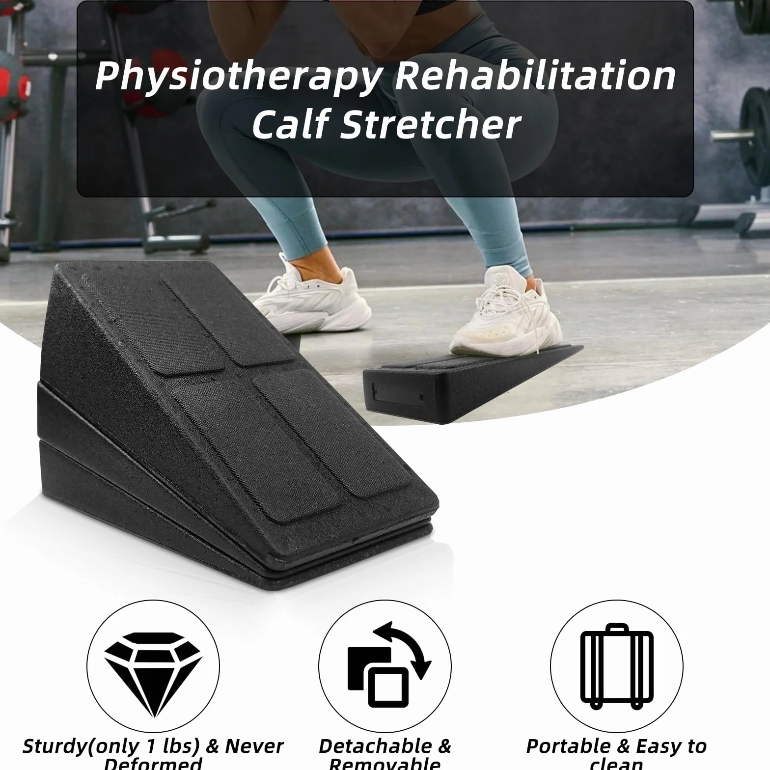 Mumjooyi Lot de 3 Planches Inclinée Étirement Réglable Planches d'Étirement Mollets Réglables Slant Board Calf Stretchers pour Étirement Jambe Mollet