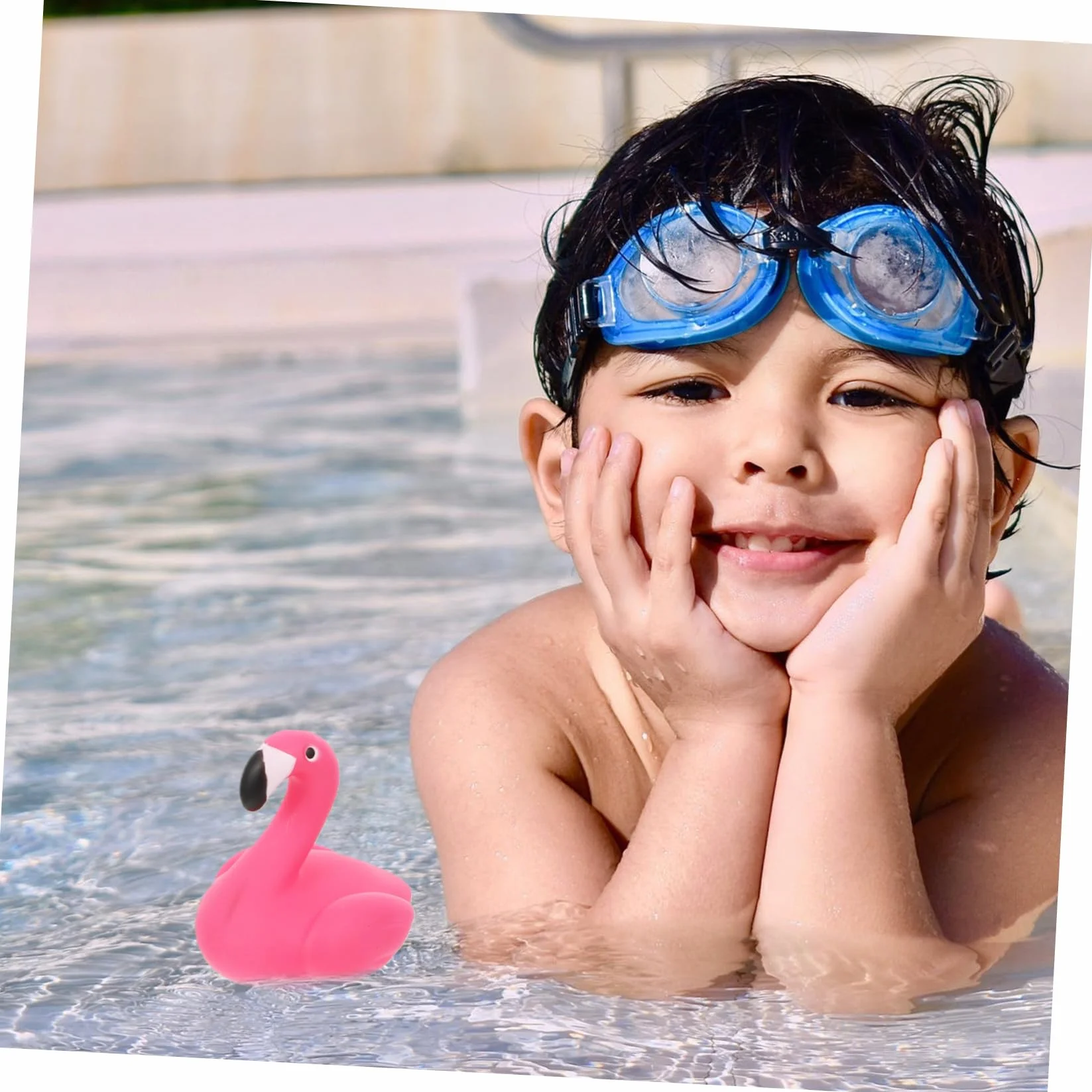 Thermomètre Flottant Forme Flamant Piscine Bain Mesure Rapide Température Eau