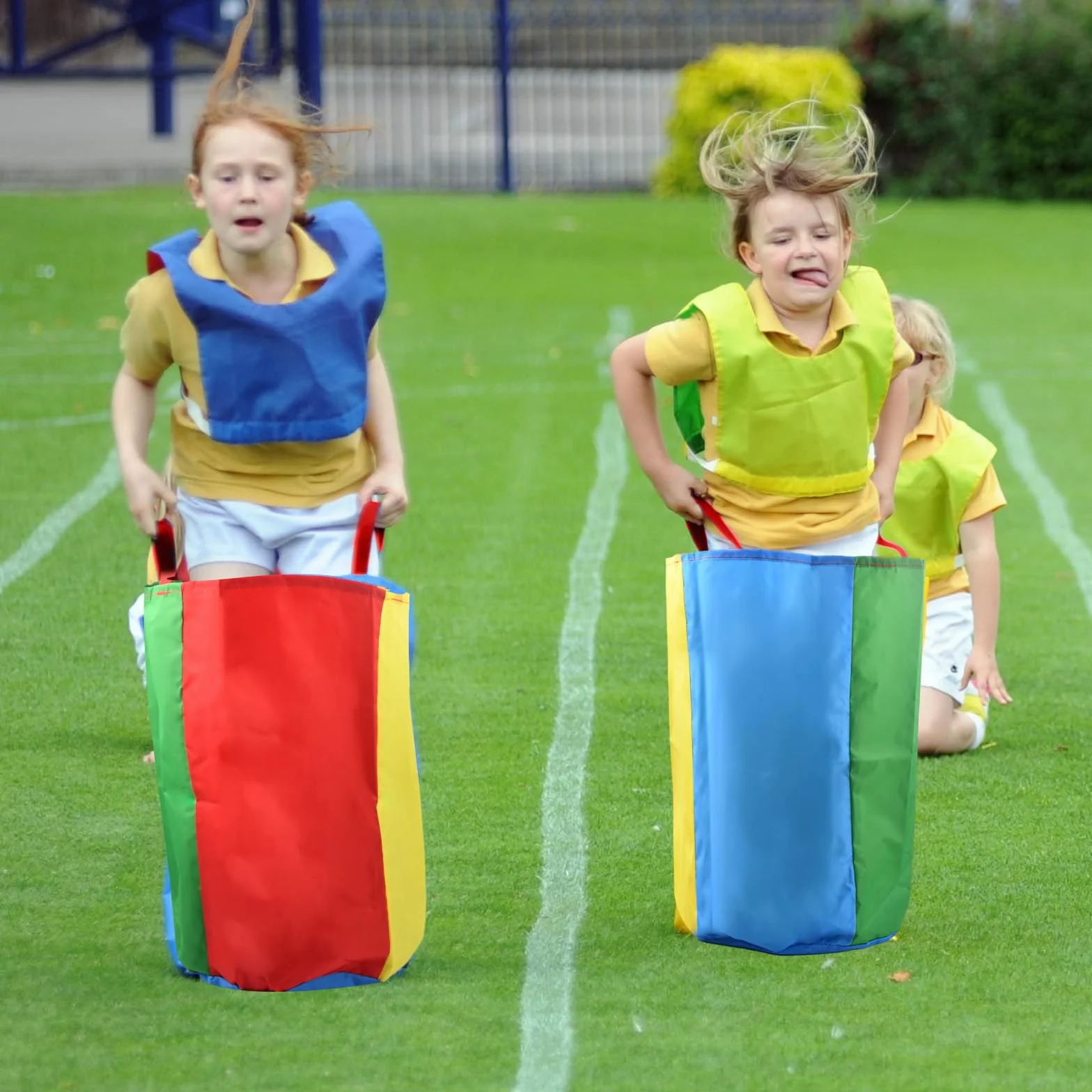 Sac à Pommes de Terre pour Enfants et Adultes, Sacs de Saut Colorés, Course de Sac pour Fête