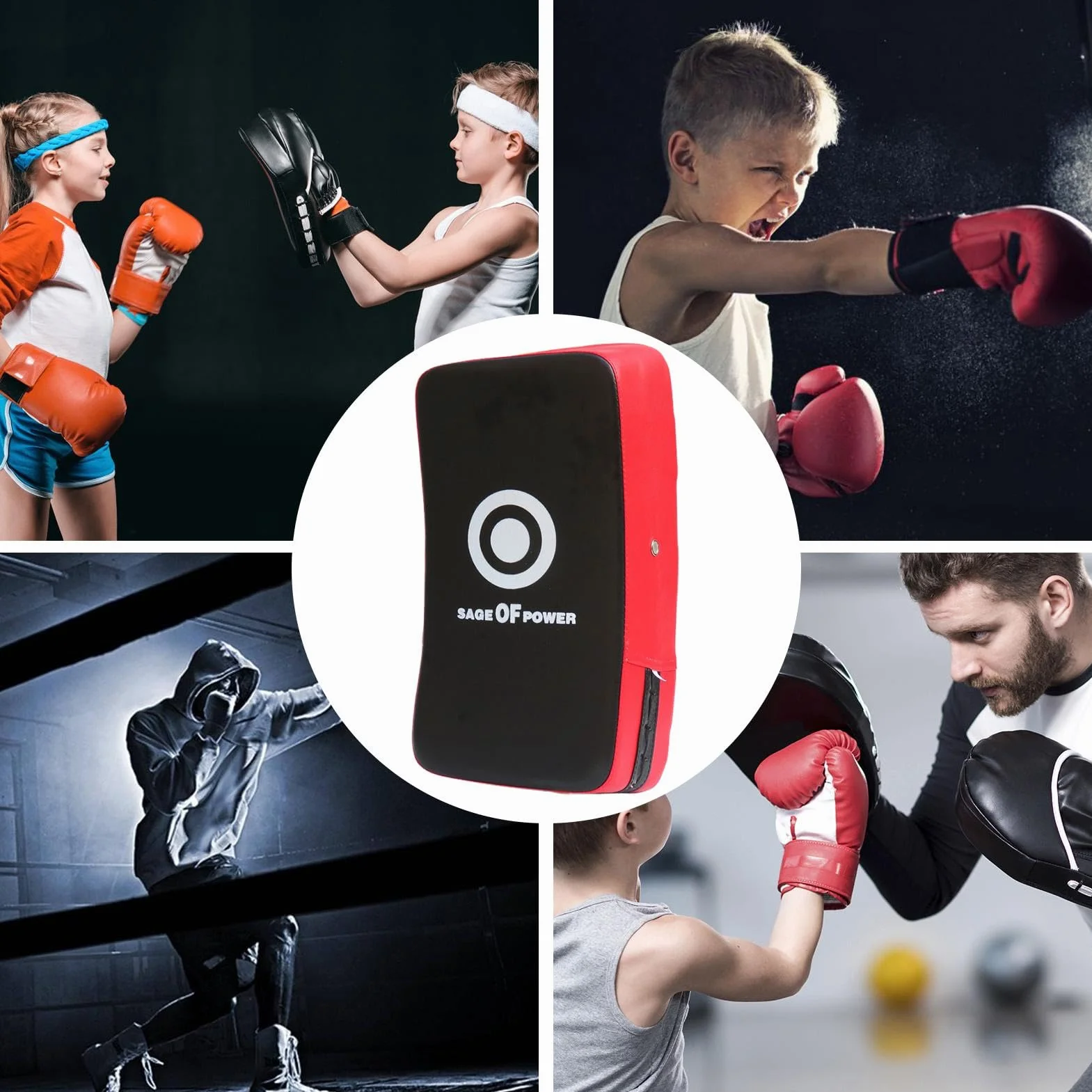 Coussinets de boxe, bouclier de frappe incurvé, bouclier de frappe de boxe, tapis de blocage d'entraînement, bouclier incurvé robuste, idéal pour l'entraînement, le blocage et l'amélioration des