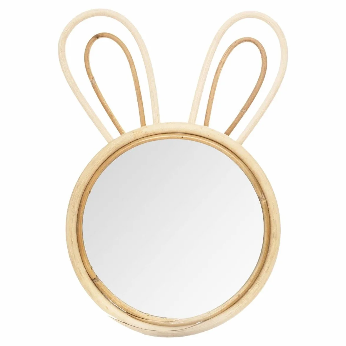 Atmosphera Miroir Mural Enfant Lapin 38cm Naturel