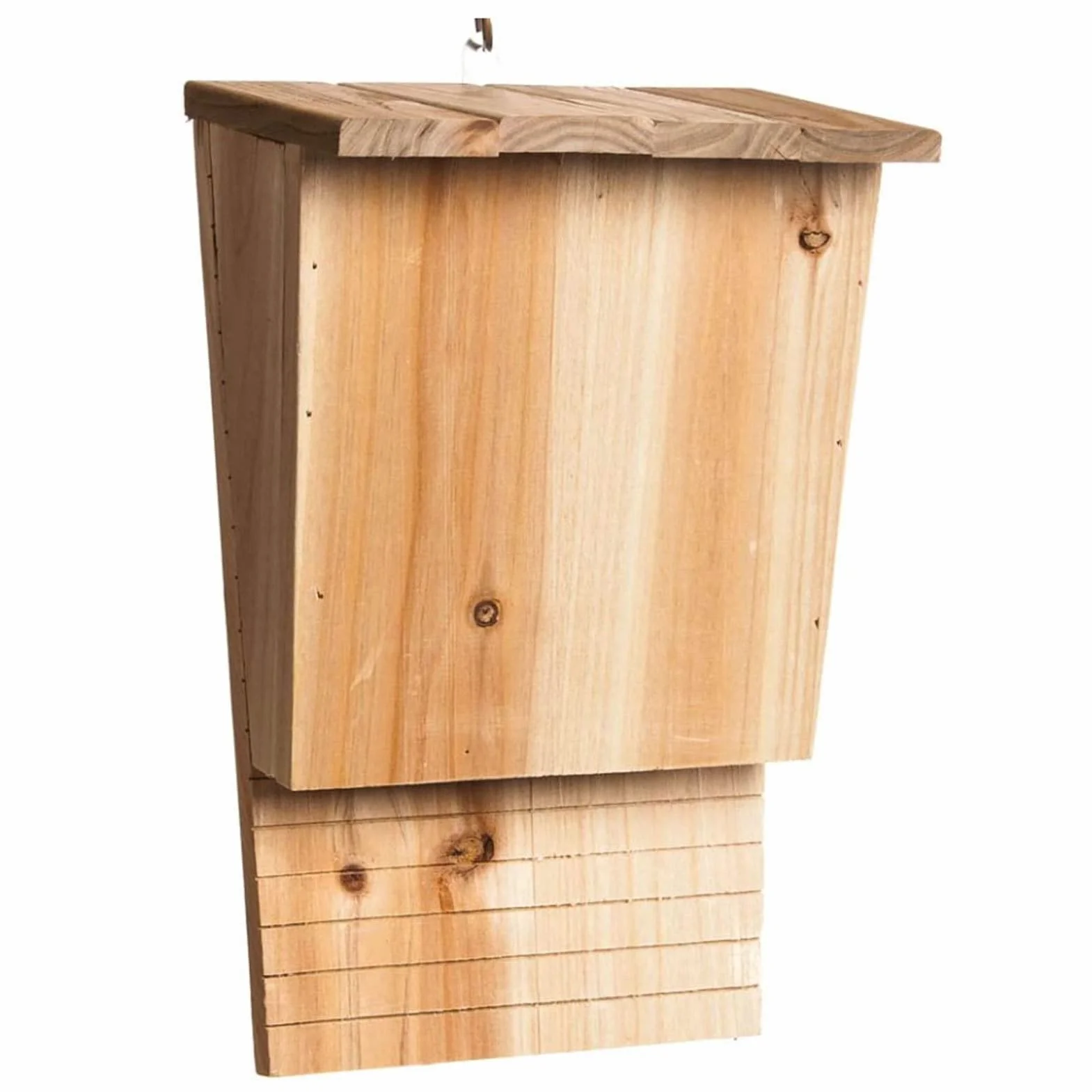Nichoir Chauve Souris en Bois Grand Abri avec Toit Résistant Aux Intempéries 24 x 8,3 x 9,3 cm