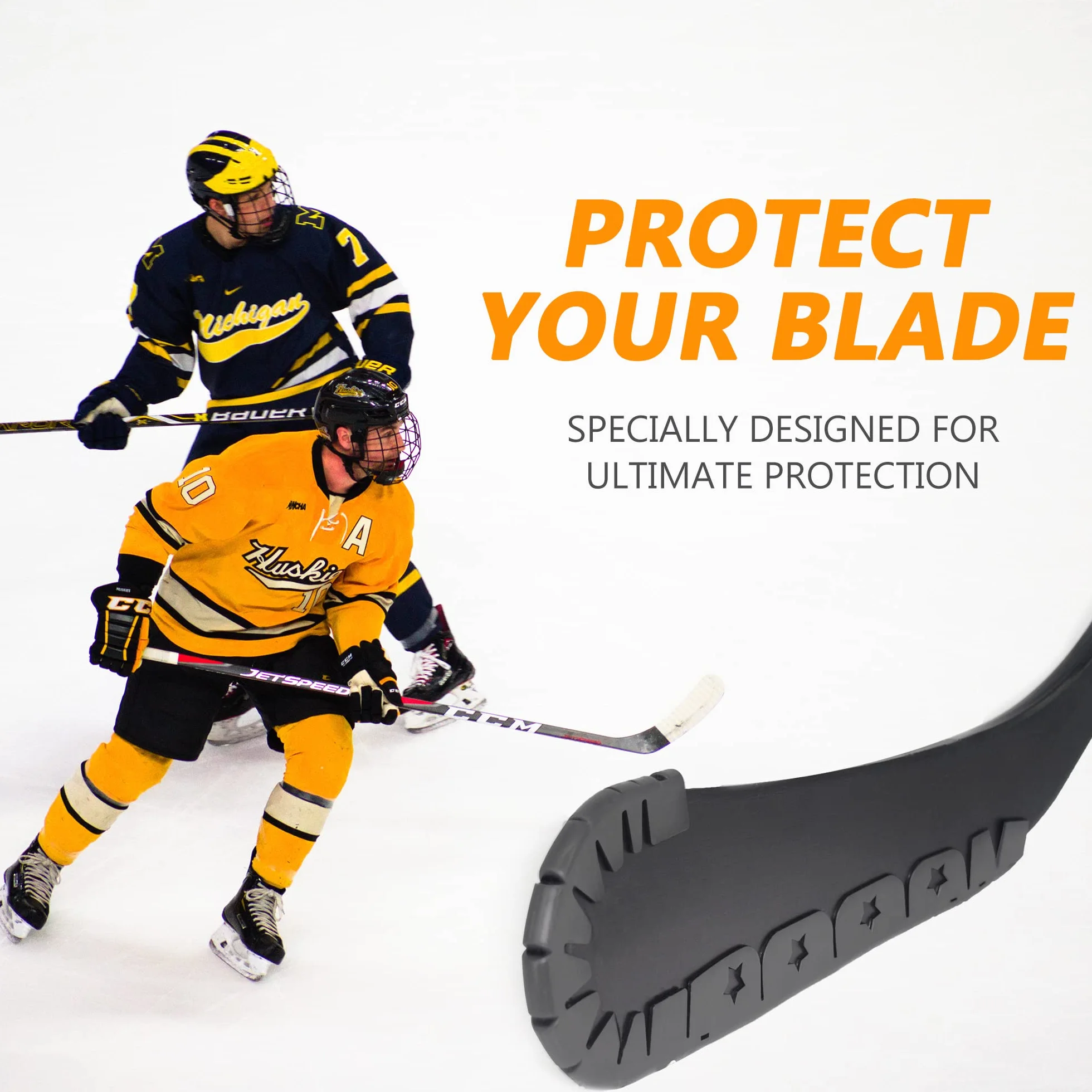 Protection pour bâton de hockey sur glace - Protection de bord pour entraînement en plein air et aide à la pratique sportive