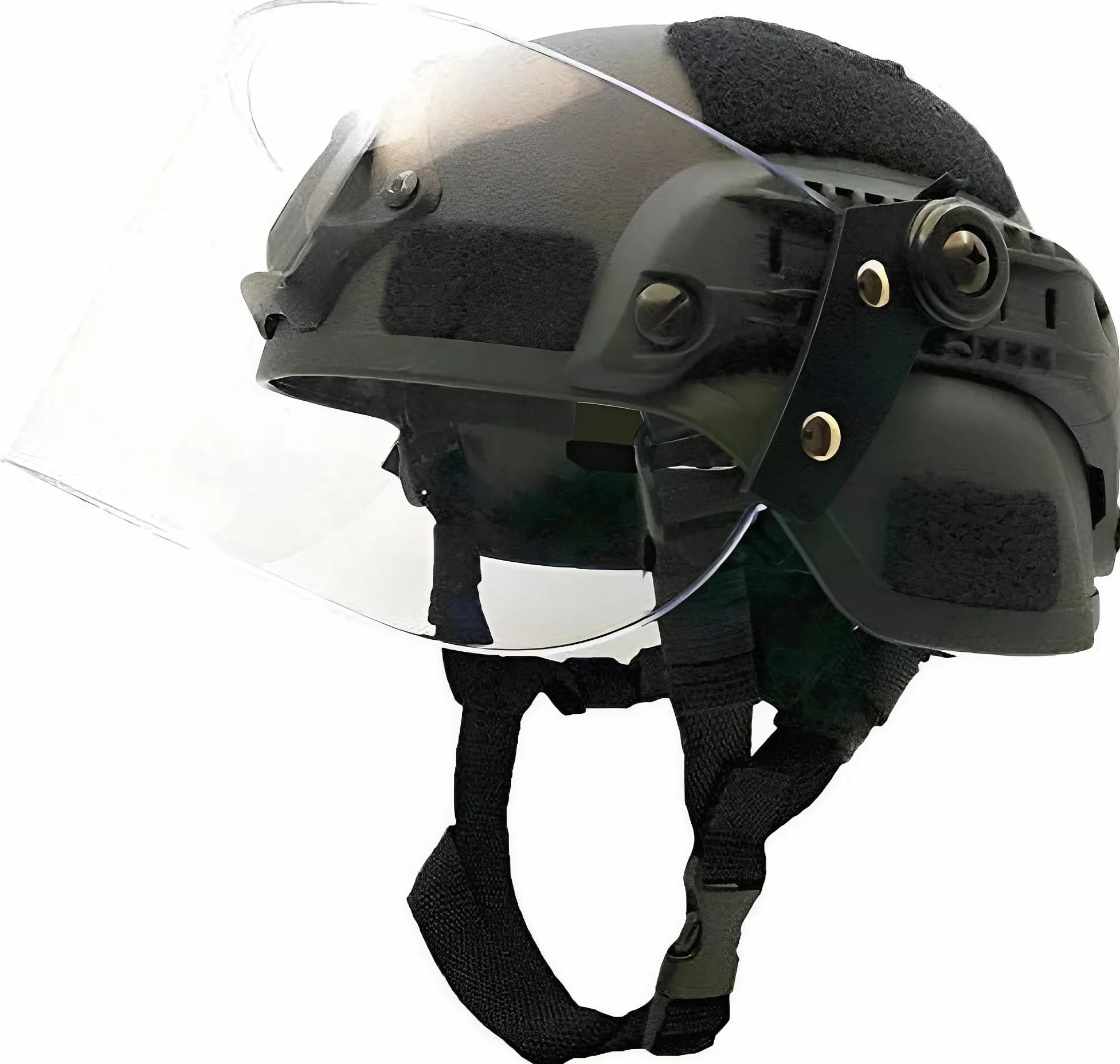 Casque Tactique Mich 2000 Fast avec Lunettes de Protection Transparentes pour Airsoft Paintball